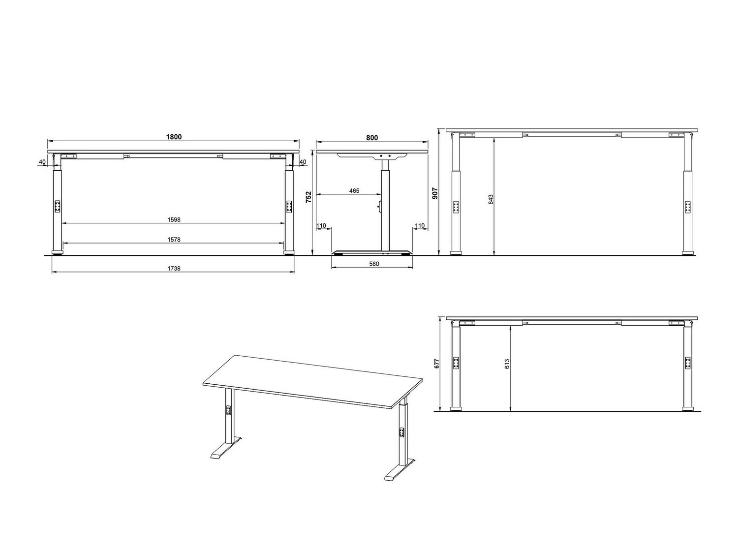 Uredski stol Feltoru 117 (Grafit)