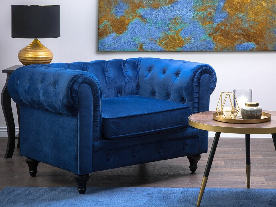 Chesterfield fotelja Cirdoro 102 (Plava)