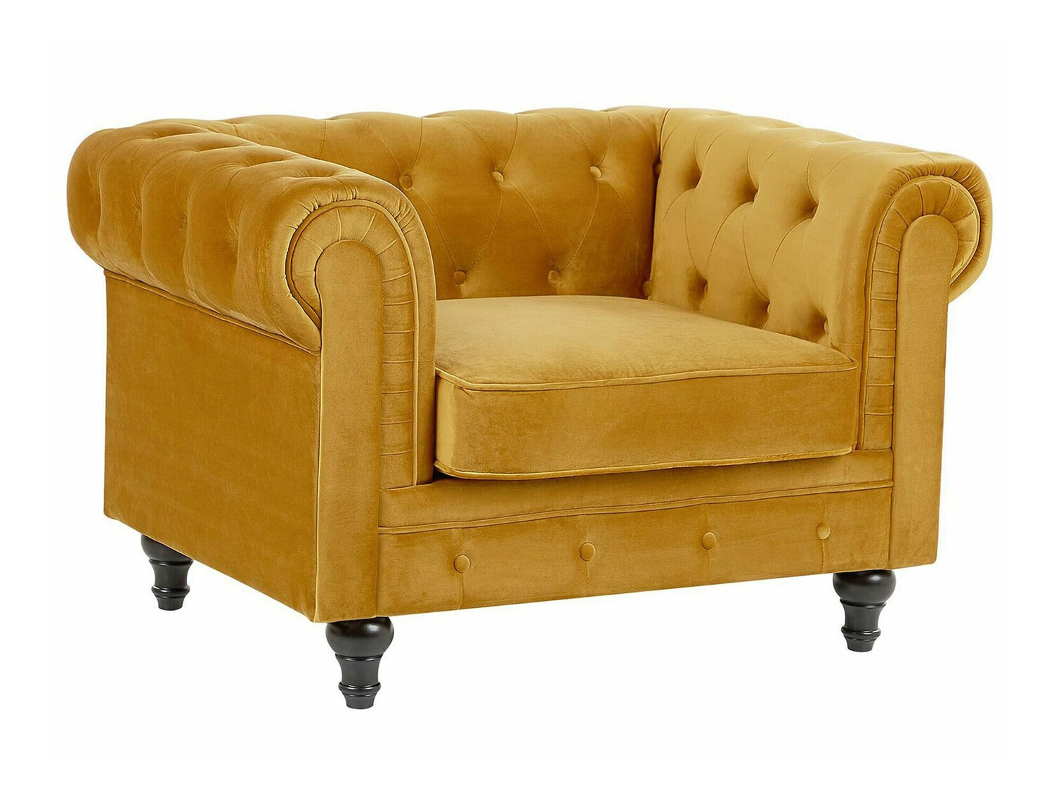 Chesterfield fotelja Cirdoro 102 (Žuta)