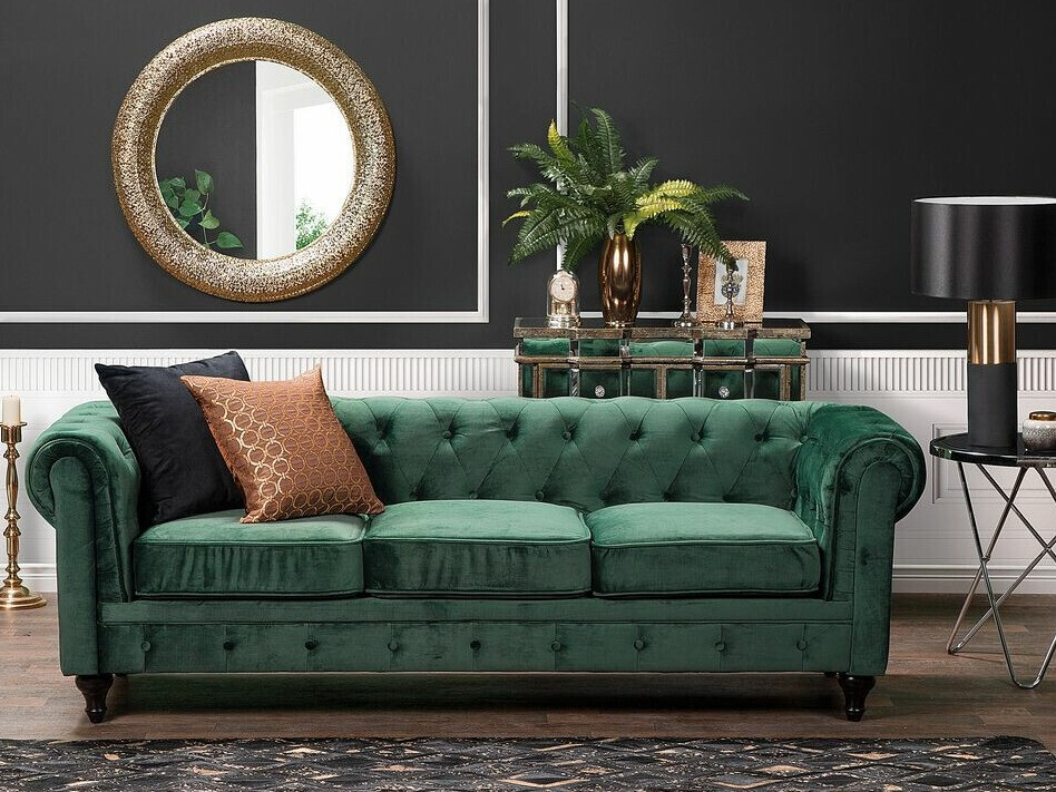 Chesterfield kauč Cirdoro 101 (Zelena)