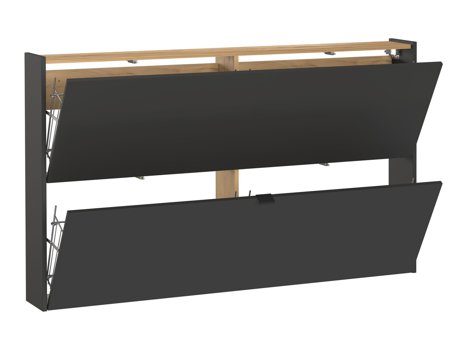 Ormarić za cipele Cirsale 108 (Grafit + Navarra hrast)