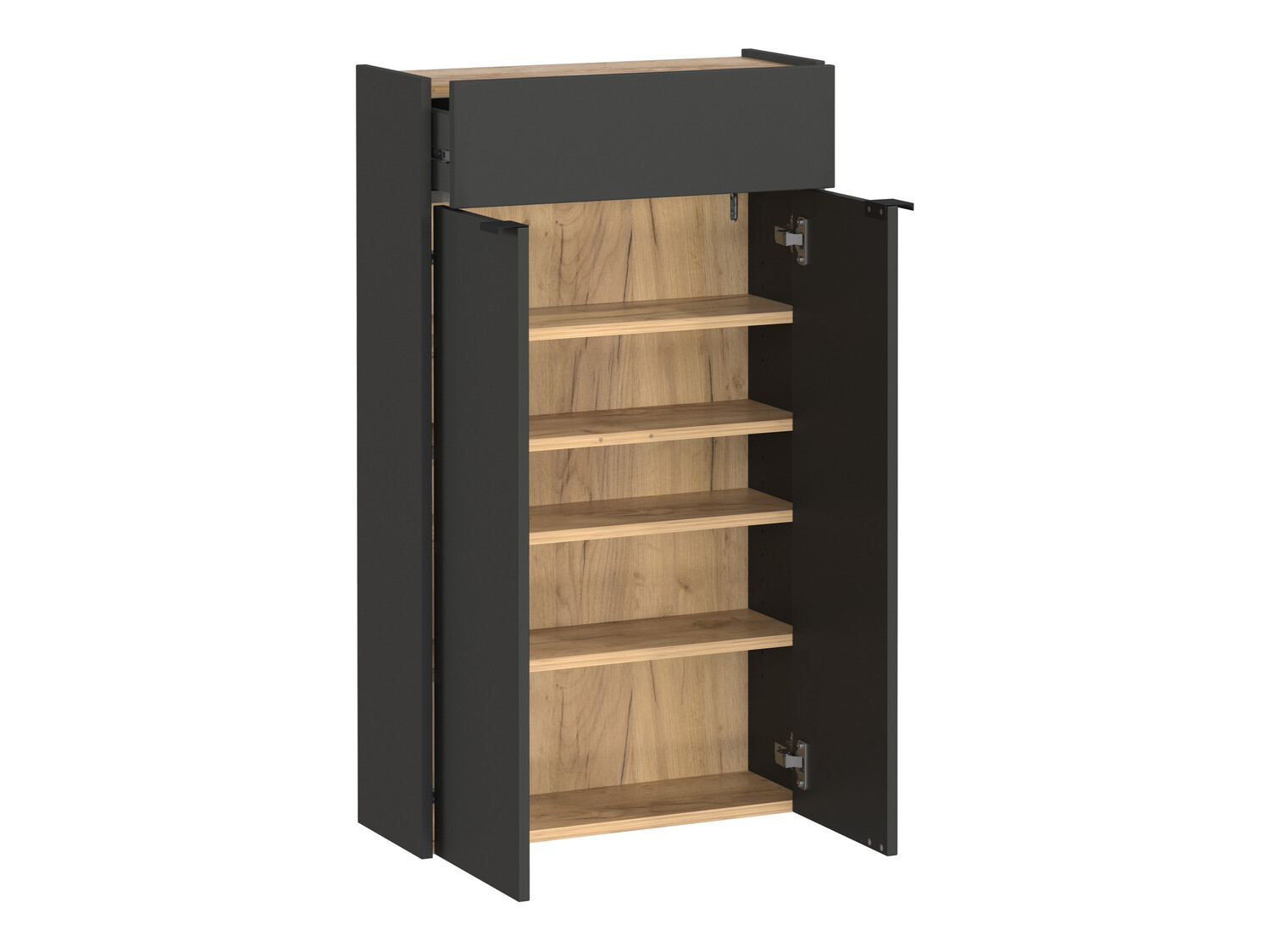 Set za hodnik Cirsale 104 (Grafit + Navarra hrast)