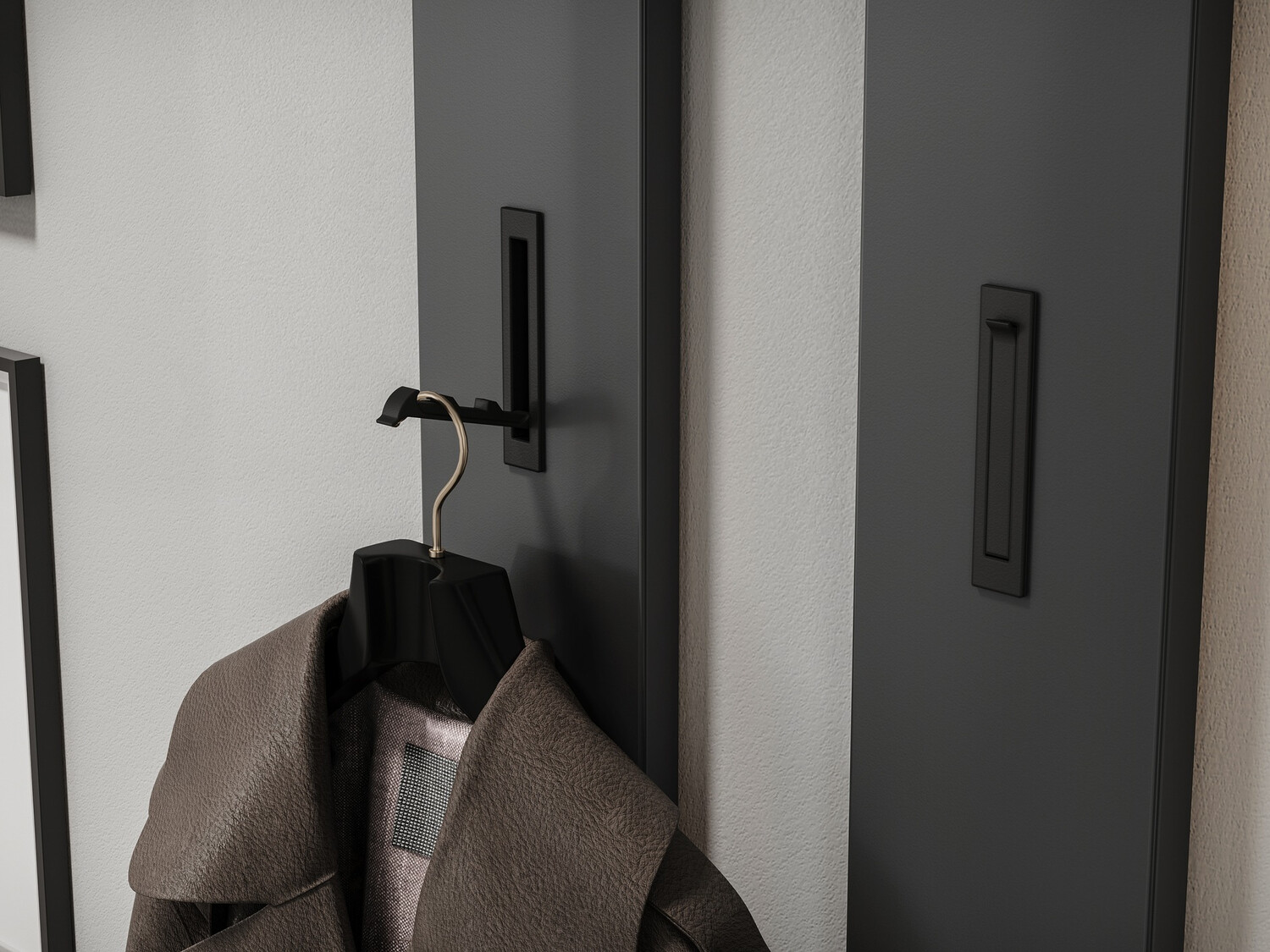 Set za hodnik Cirsale 104 (Grafit + Navarra hrast)