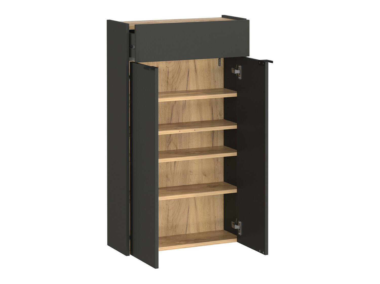 Set za hodnik Cirsale 104 (Grafit + Navarra hrast)