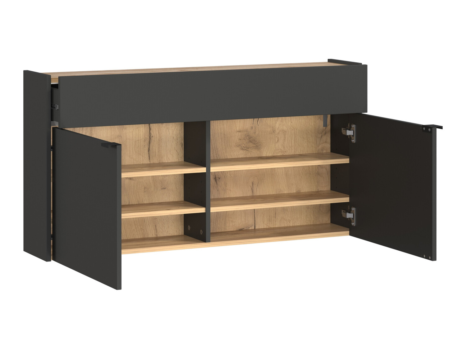 Set za hodnik Cirsale 106 (Grafit + Navarra hrast)