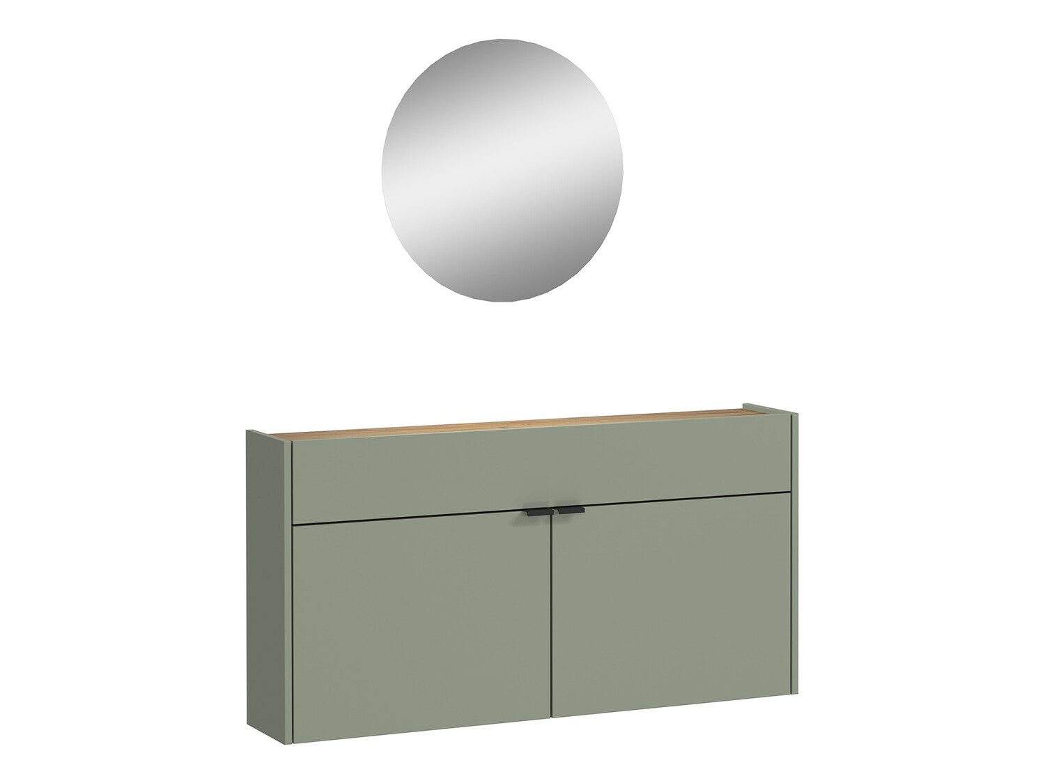 Set za hodnik Cirsale 106 (Prašnjavo zelena + Navarra hrast)