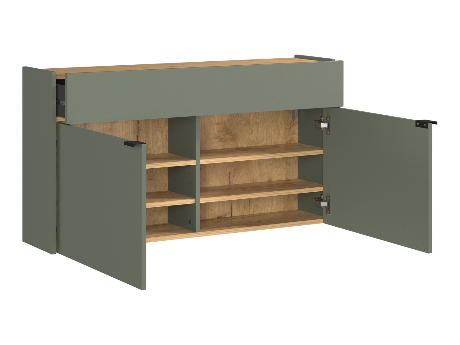 Set za hodnik Cirsale 106 (Zagasito zelena + Navarra hrast)