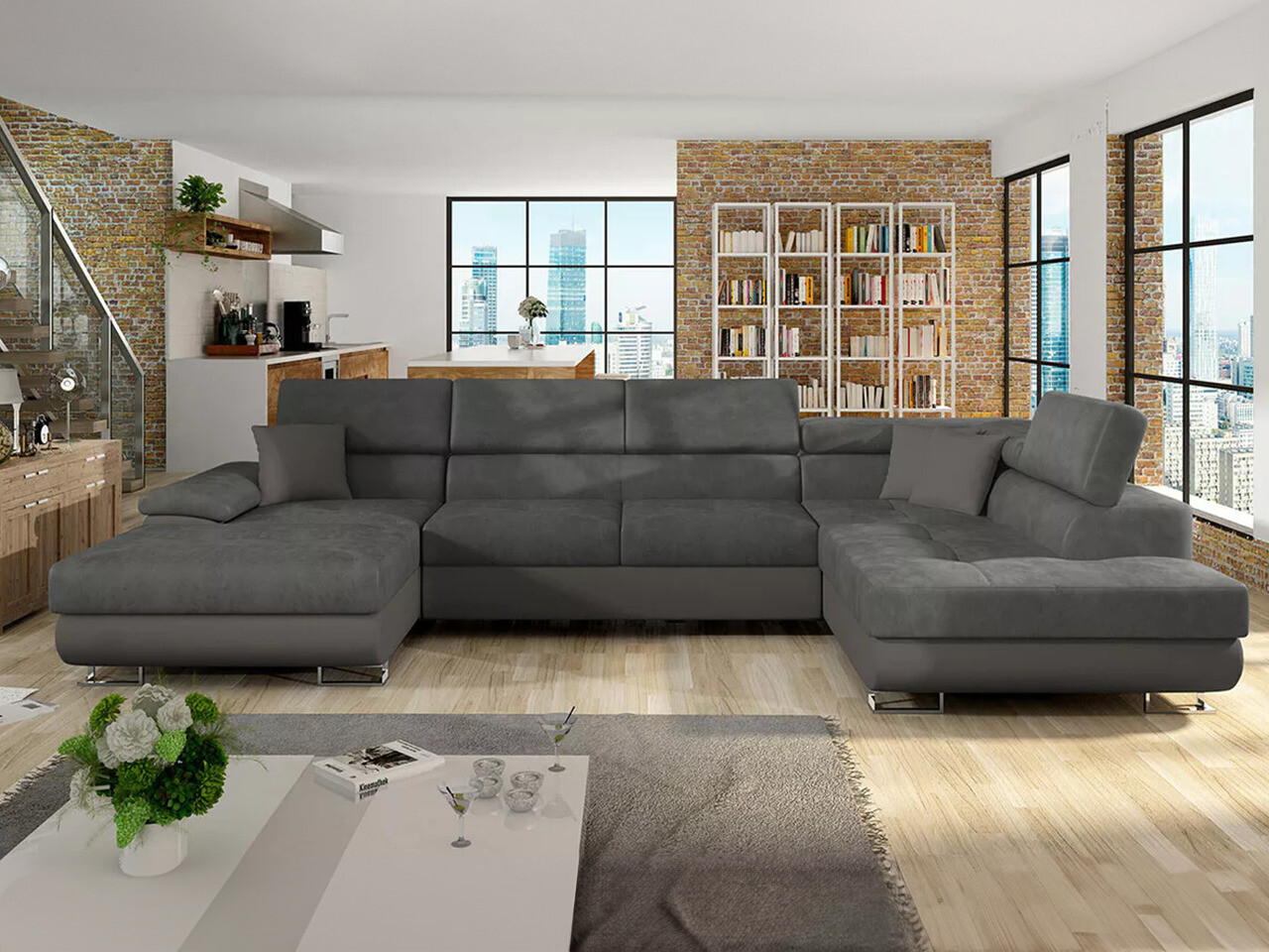 Kutna garnitura Comfivo Ruta IV (Soft 029 + Uttario Velvet 2971 + Soft 029)