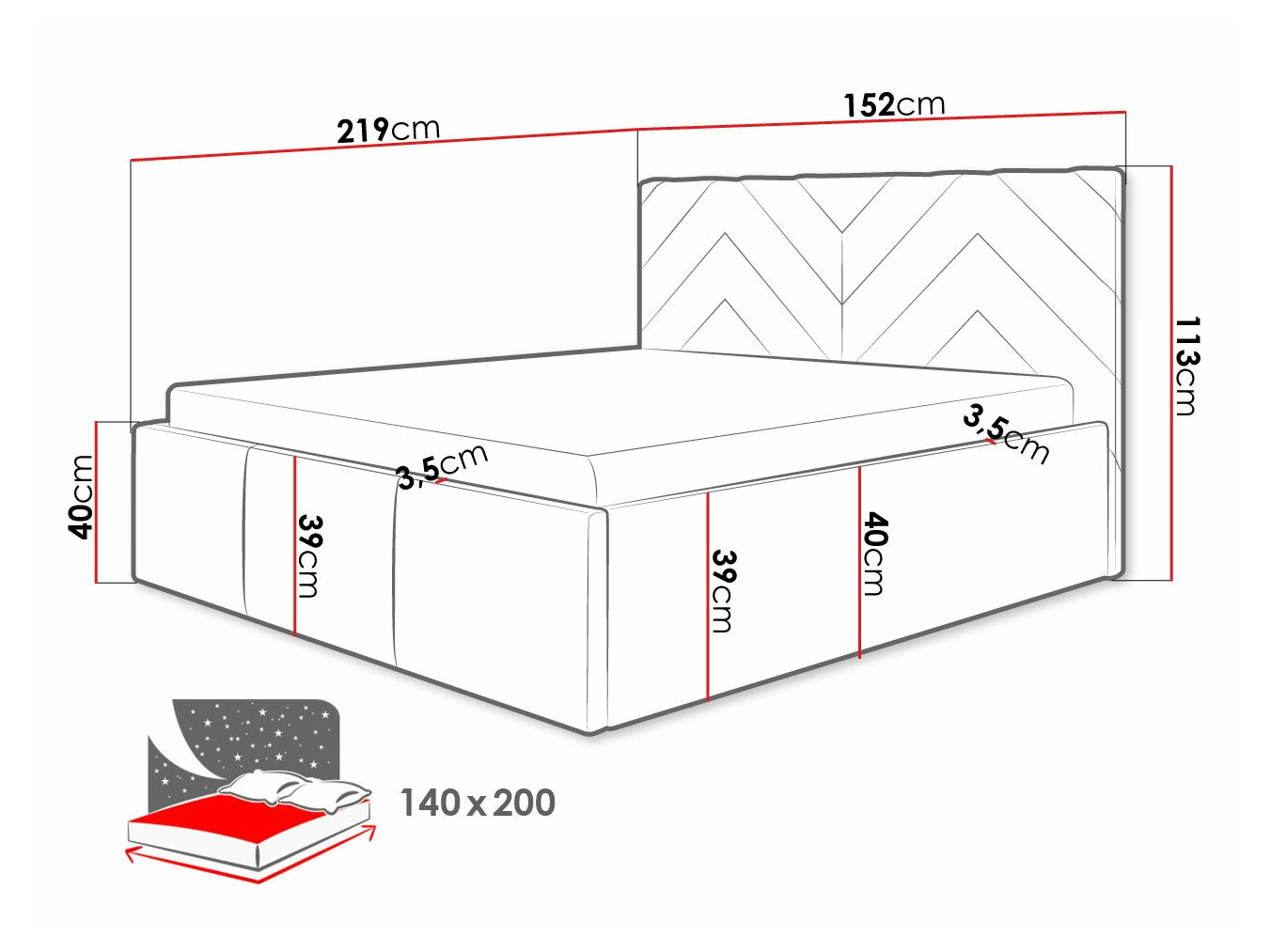 Krevet ComfiDream Skyiel (Fresh 01)