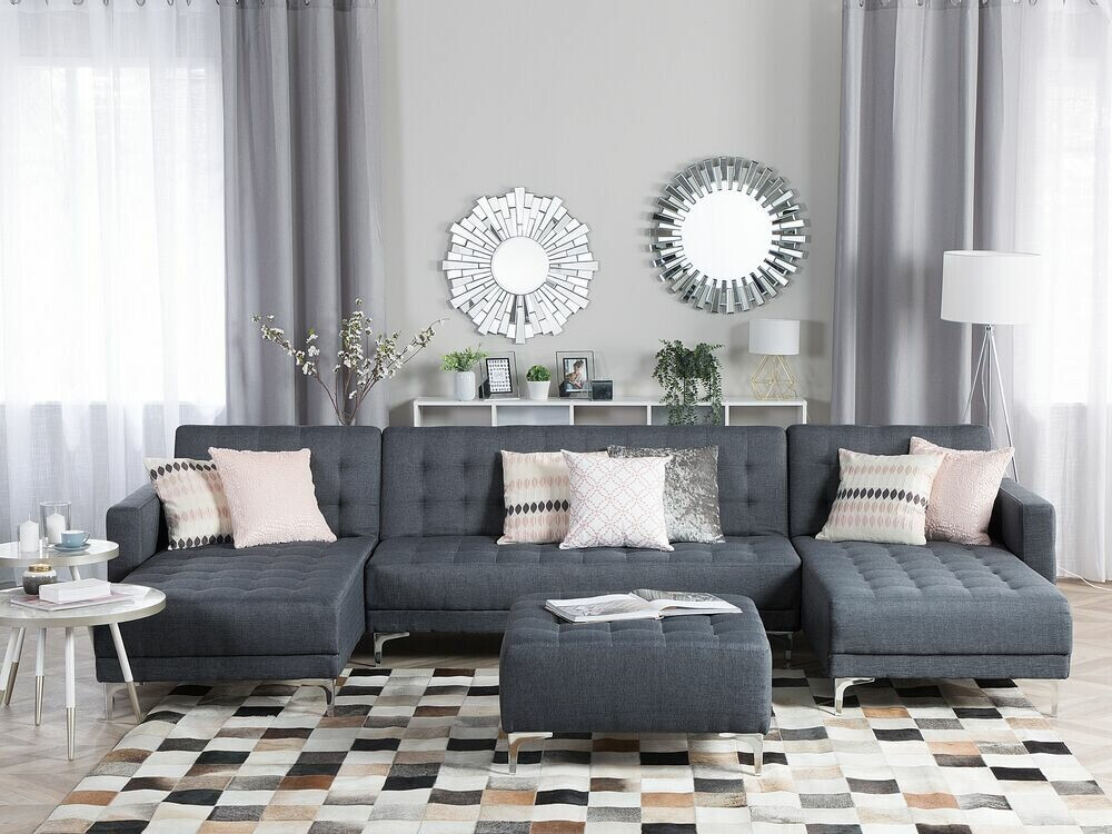 Modularna kutna garnitura Felvena 108 (Tamno siva)