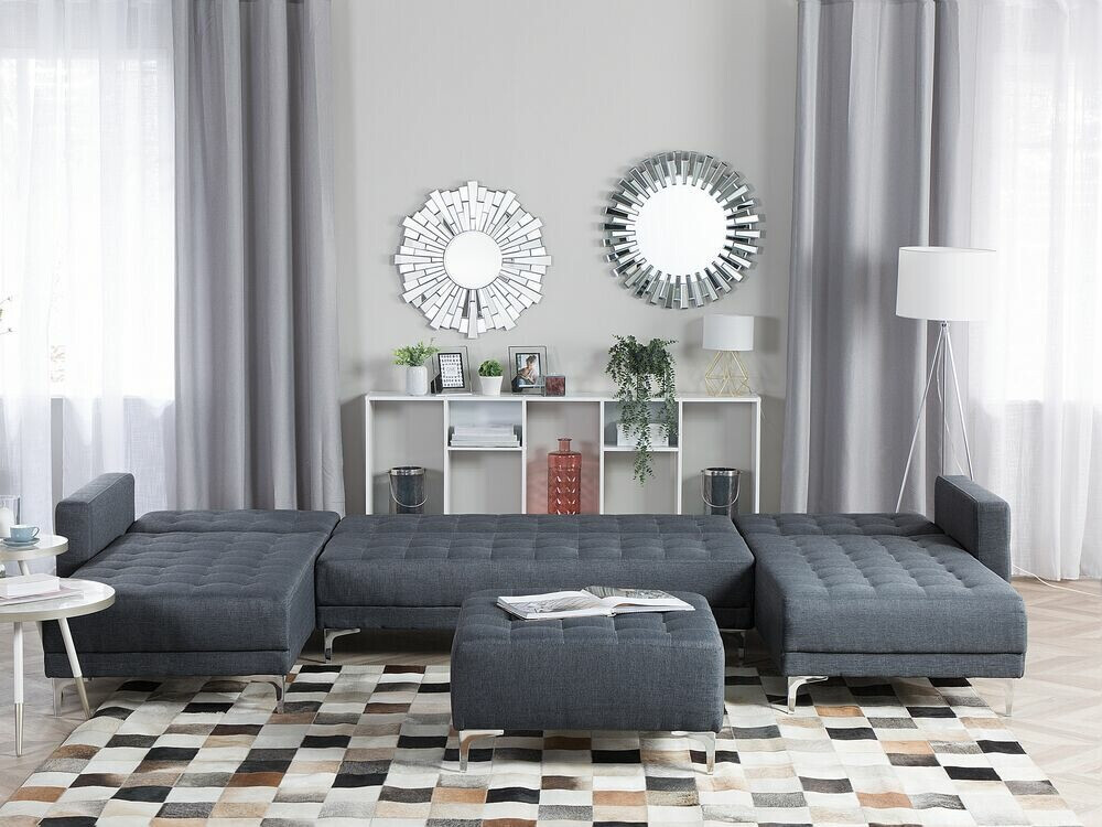 Modularna kutna garnitura Felvena 108 (Tamno siva)