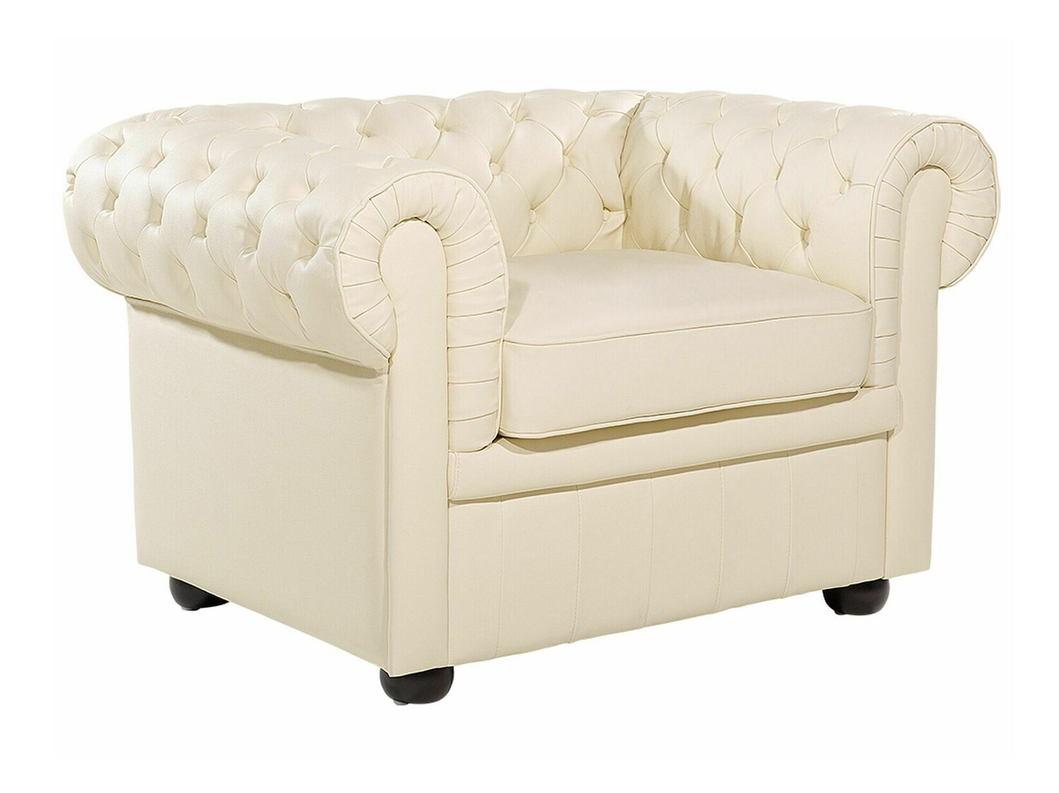 Chesterfield fotelja Cirdoro 105 (Krem)