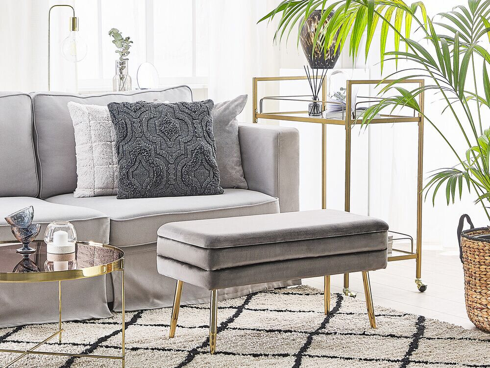 Tapecirana klupa Berwyn 863 (Siva)