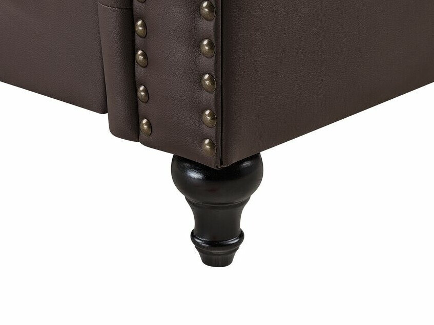 Chesterfield kauč Cirdoro 106 (Tamno smeđa)