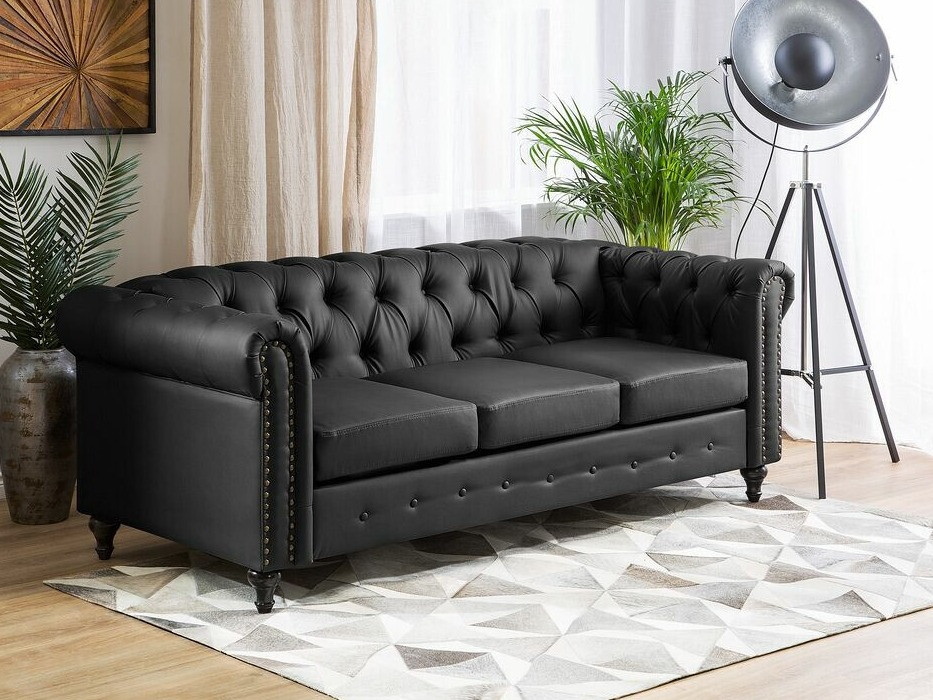Sofa chesterfield Cirdoro 106 (Crna)