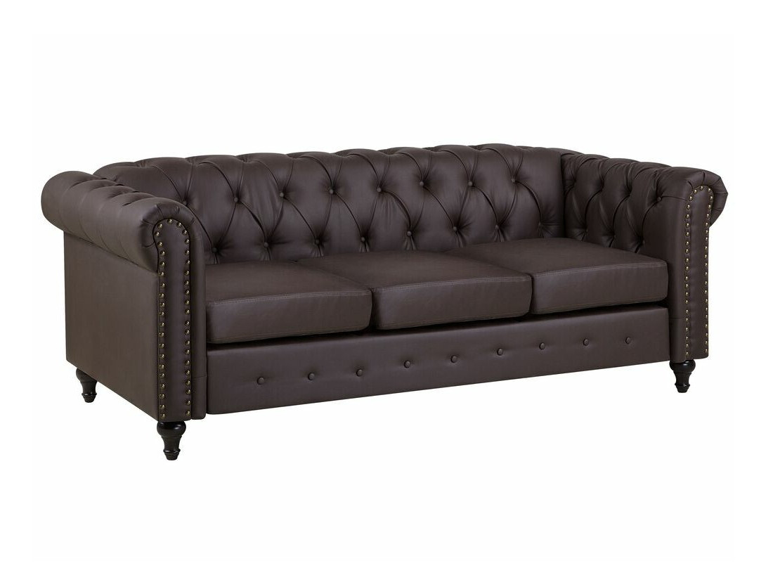 Sofa chesterfield Cirdoro 106 (Tamno smeđa)