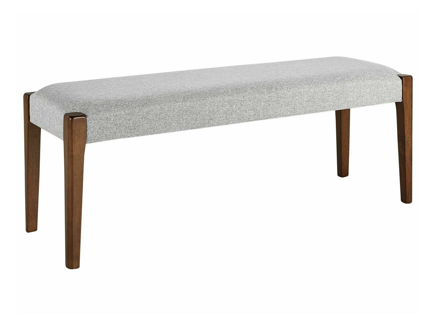 Tapecirana klupa Berwyn 867 (Siva + Tamno drvo)