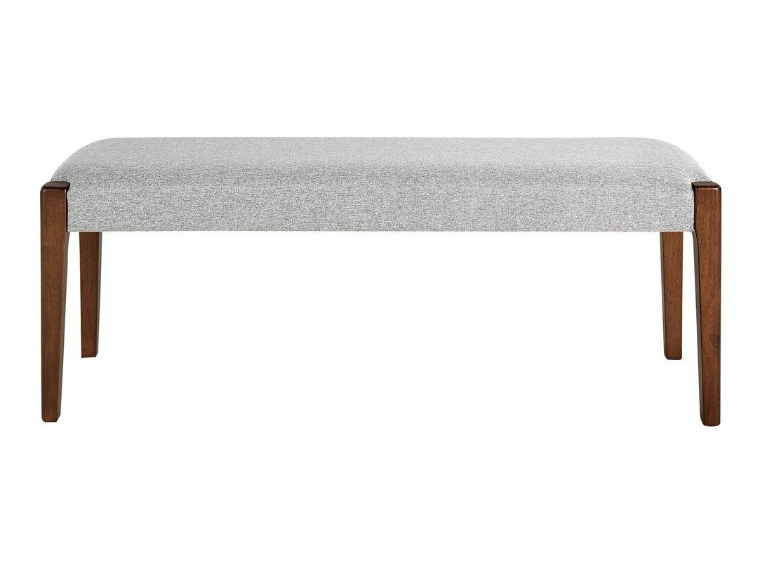 Tapecirana klupa Berwyn 867 (Siva + Tamno drvo)