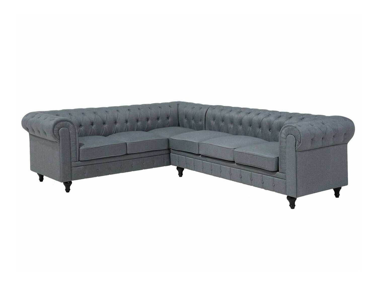 Chesterfield kutna garnitura Cirdoro 109 (Siva)