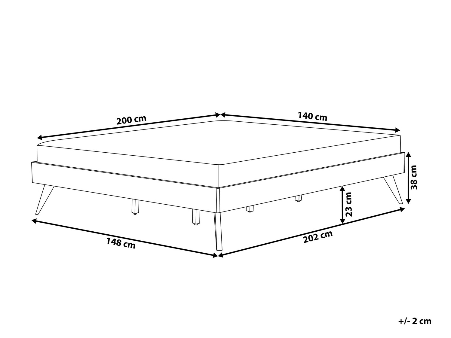 Krevet Berwyn 900 (Tamno drvo)