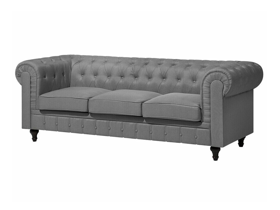 Chesterfield set tapeciranog namještaja Cirdoro 111 (Siva)