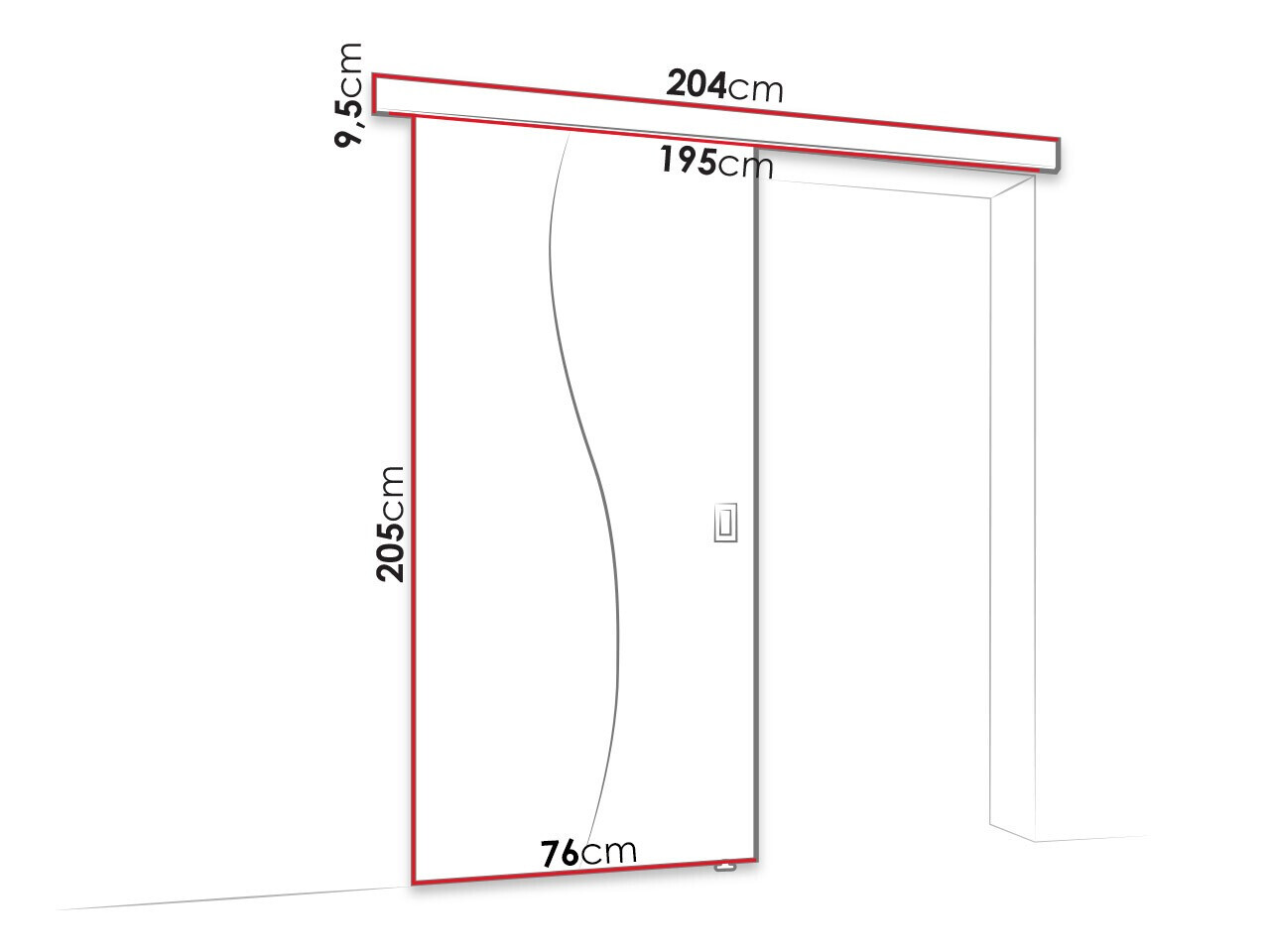 Klizna vrata Dover 213 (Bijela)