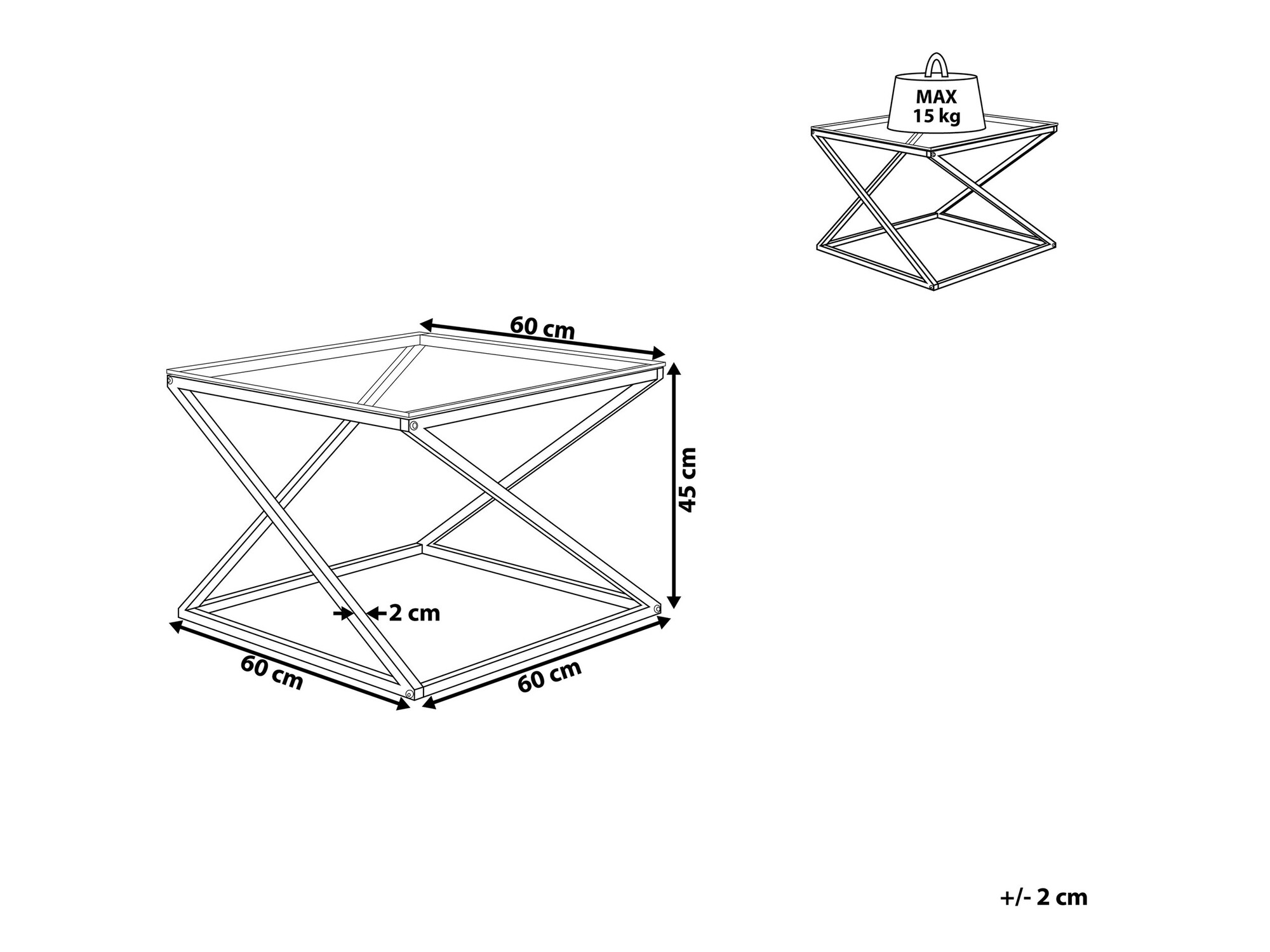 Stolić za kavu Berwyn 933 (Srebrna)