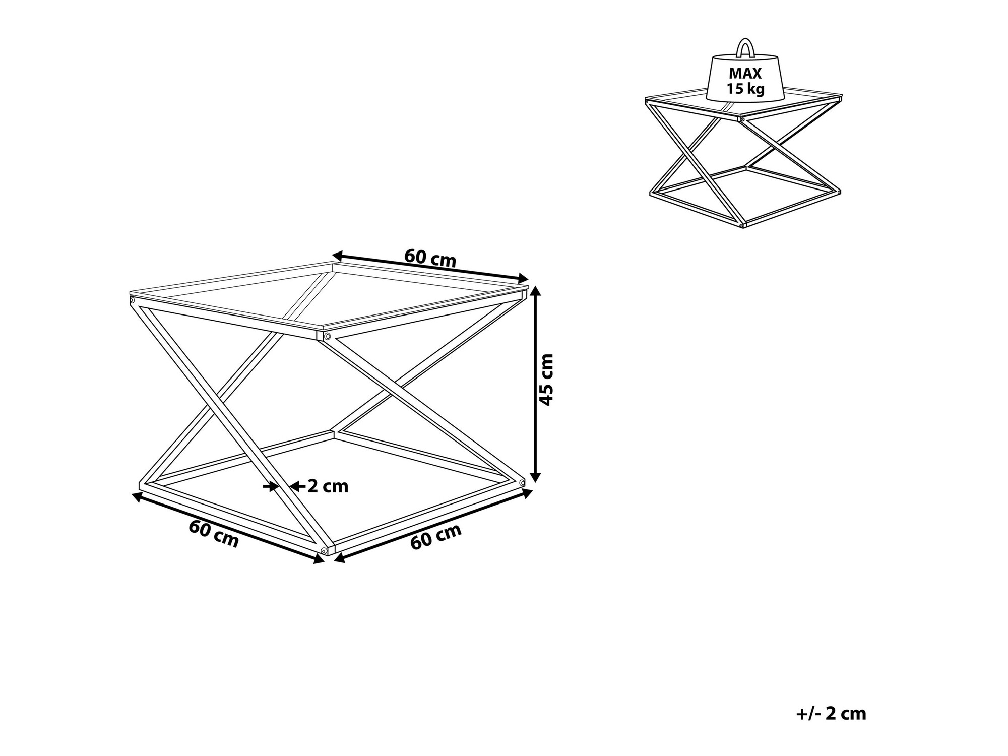 Stolić za kavu Berwyn 933 (Zlatna)