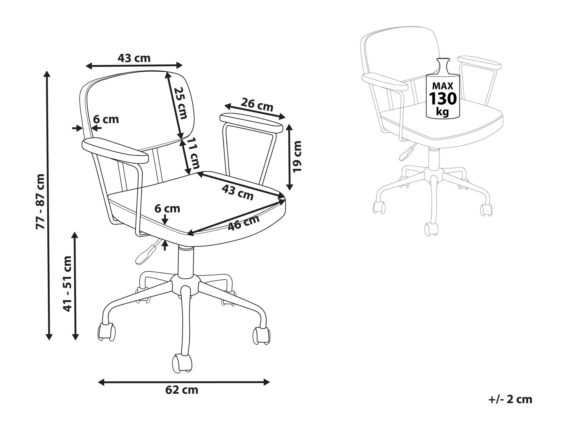 Uredska stolica Berwyn 929 (Tamno smeđa)