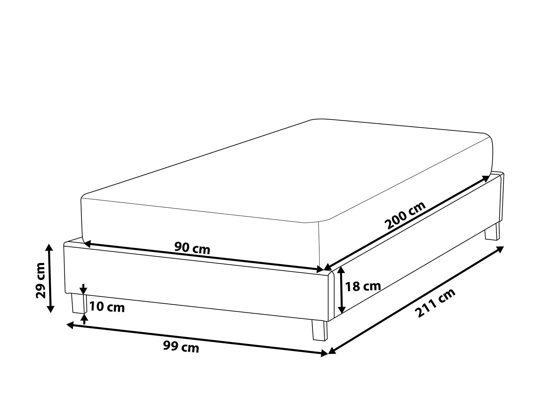 Krevet Berwyn 932 (Bež)
