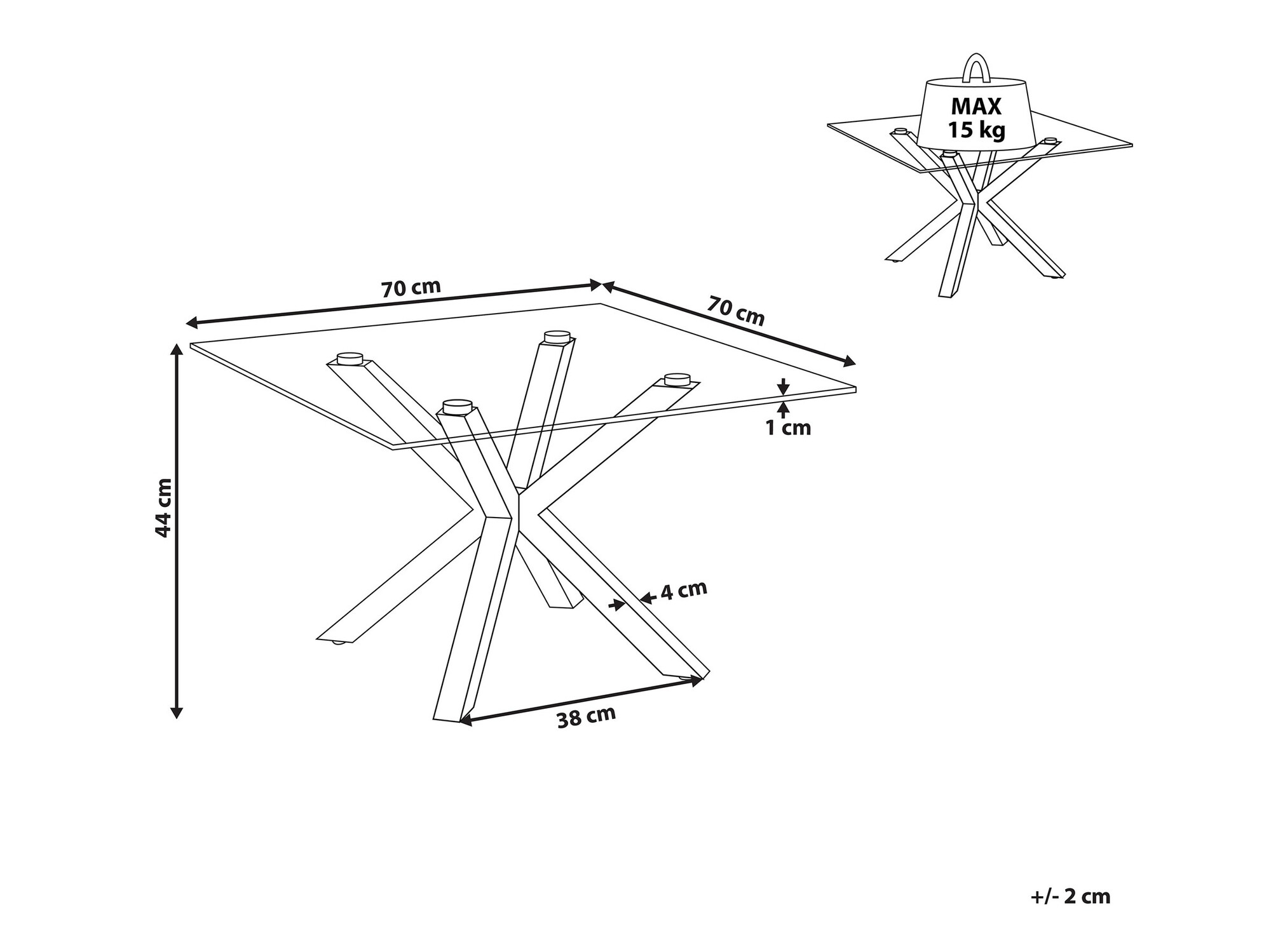 Stolić za kavu Berwyn 937 (Srebrna)