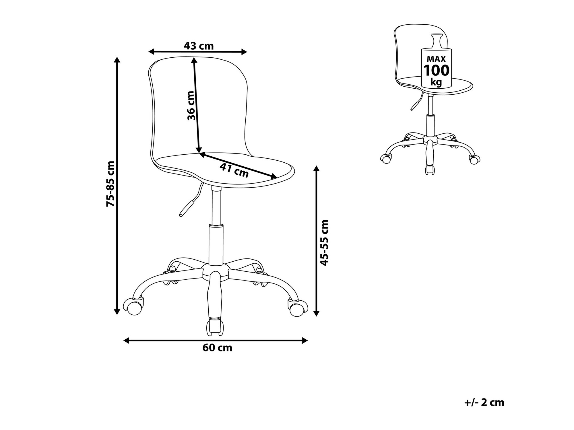 Uredska stolica Berwyn 953 (Bijela)