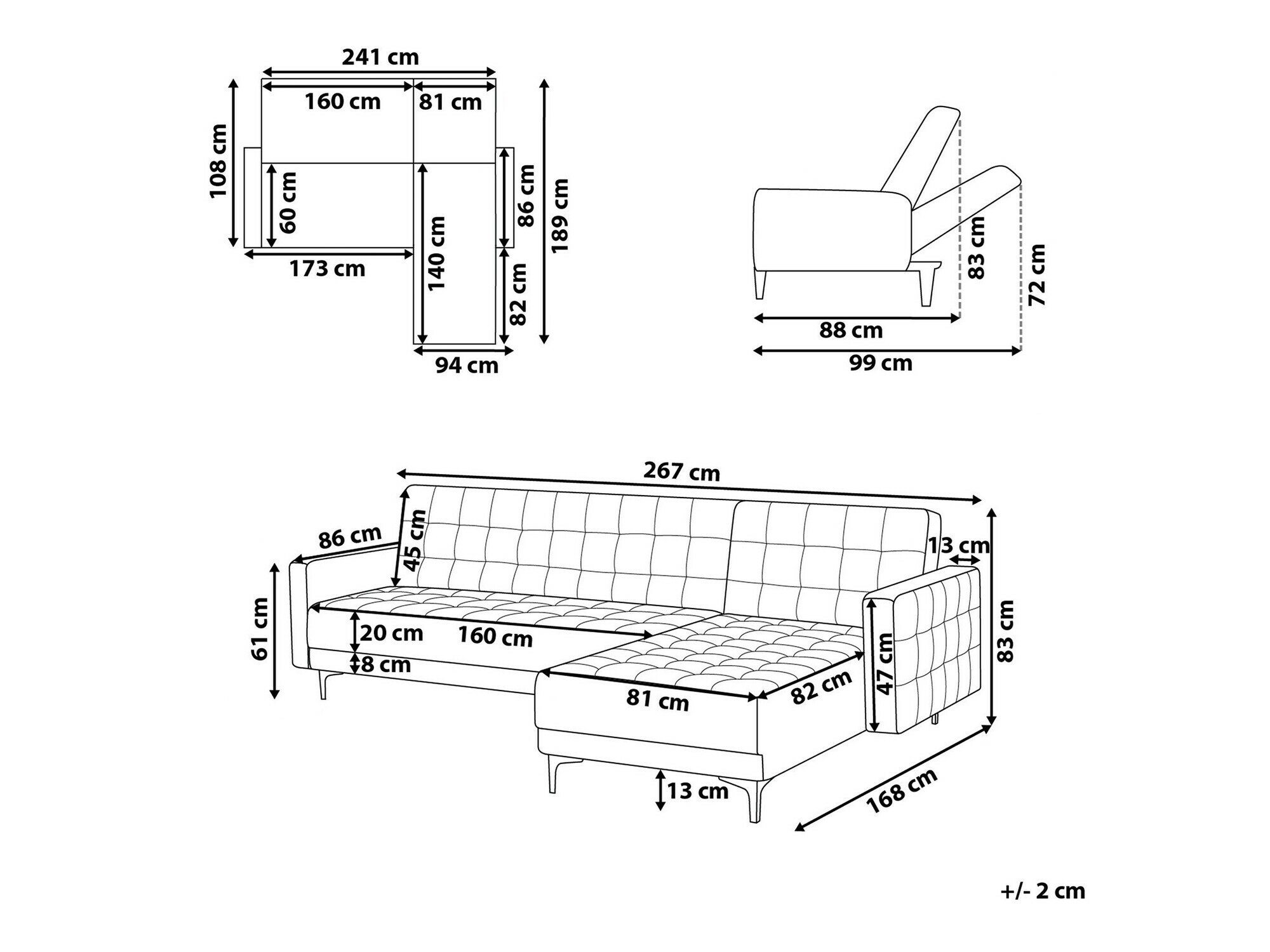 Kutna garnitura Felvena 117 (Tirkizna)