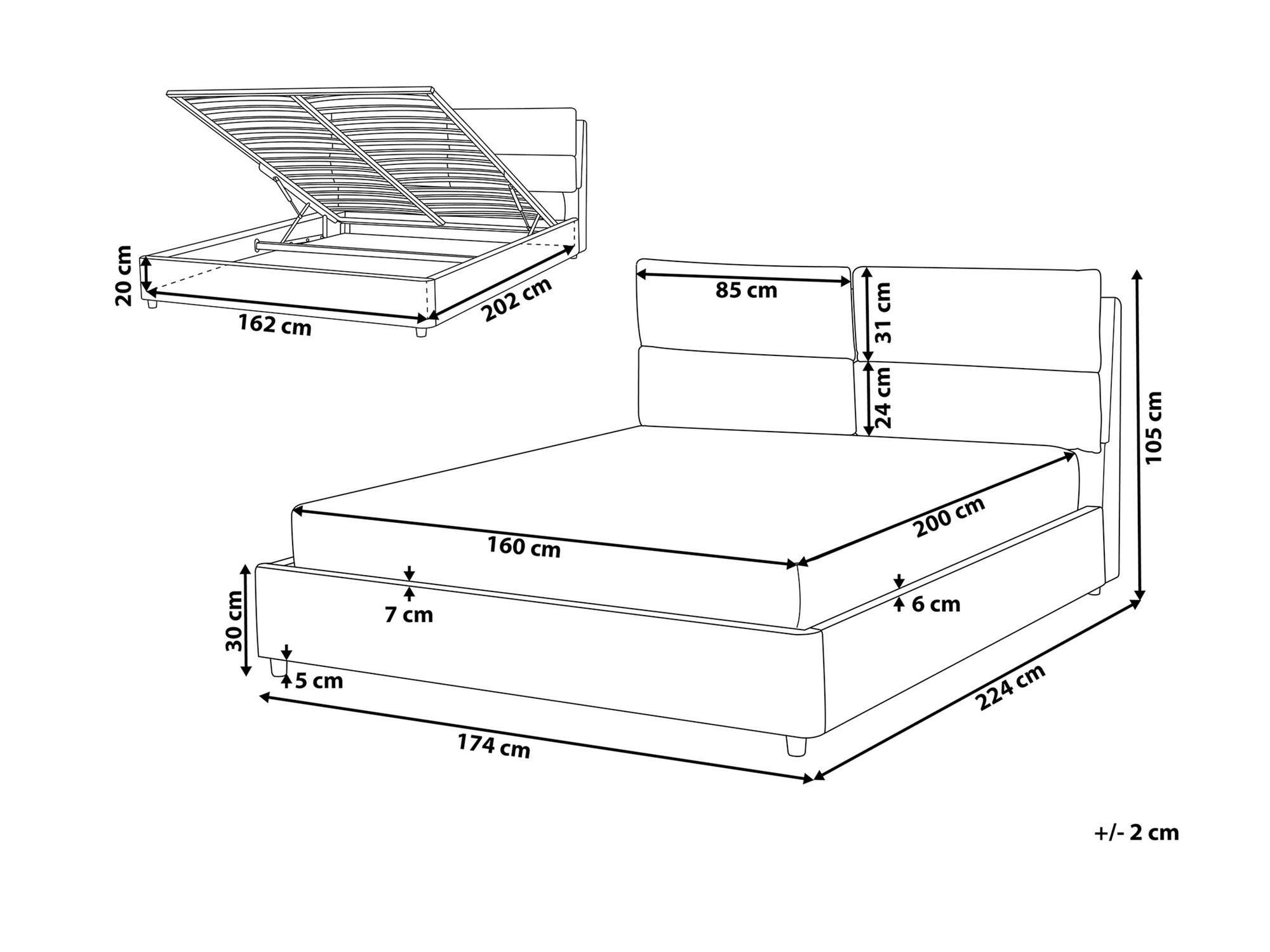 Krevet Berwyn 969 (Bež)