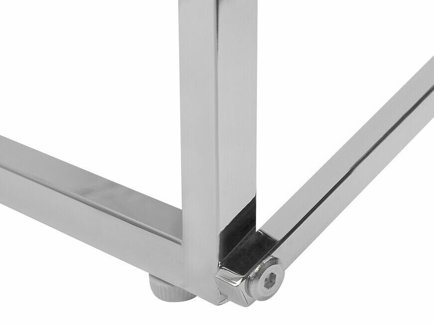 Stolić za kavu Berwyn 981 (Bijeli mramor + Srebro)