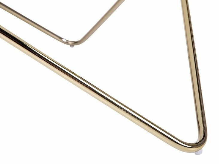 Stolić za kavu Berwyn 982 (Bijeli mramor + Zlatna)