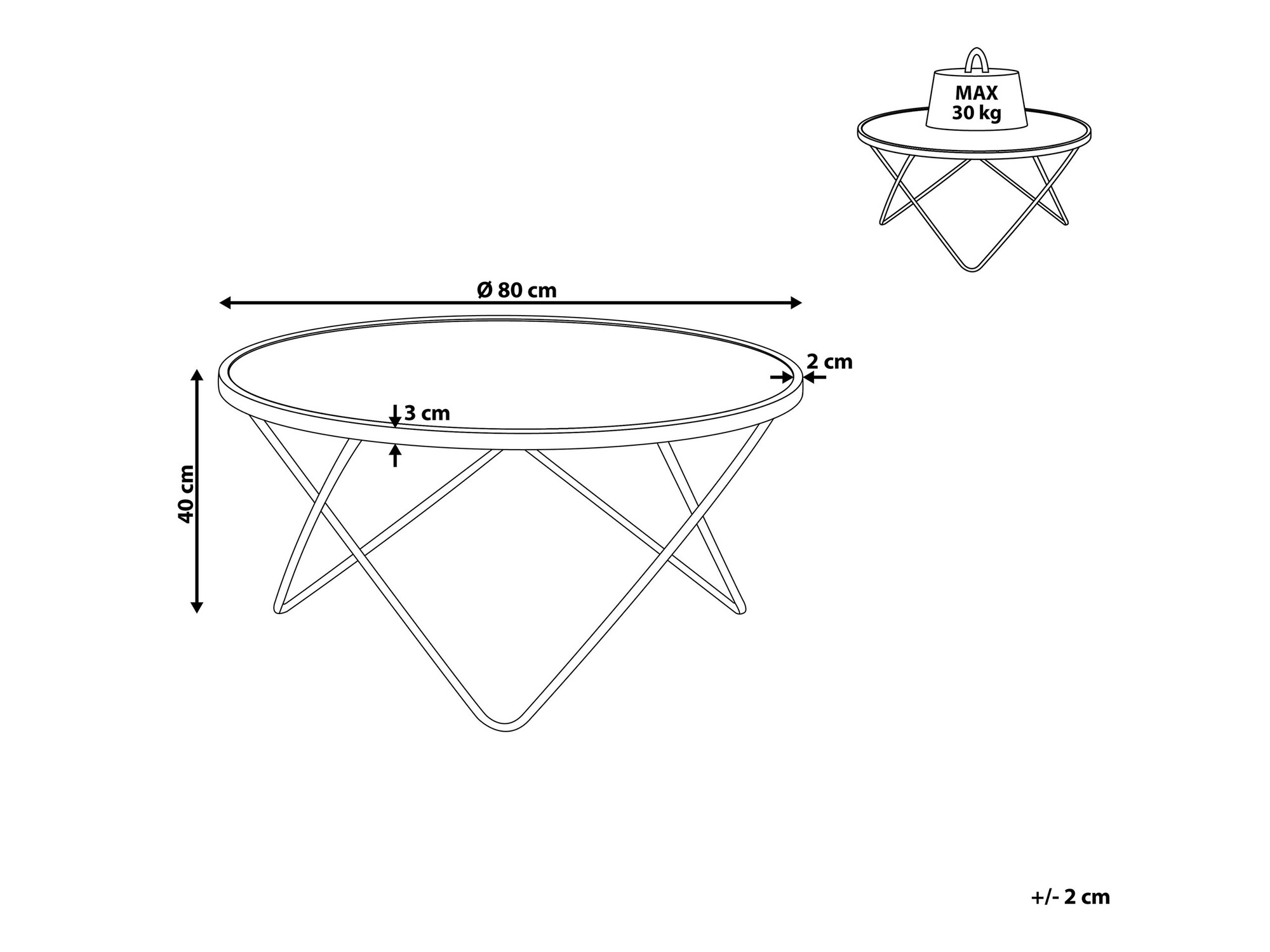 Stolić za kavu Berwyn 982 (Crna + Zlatno)