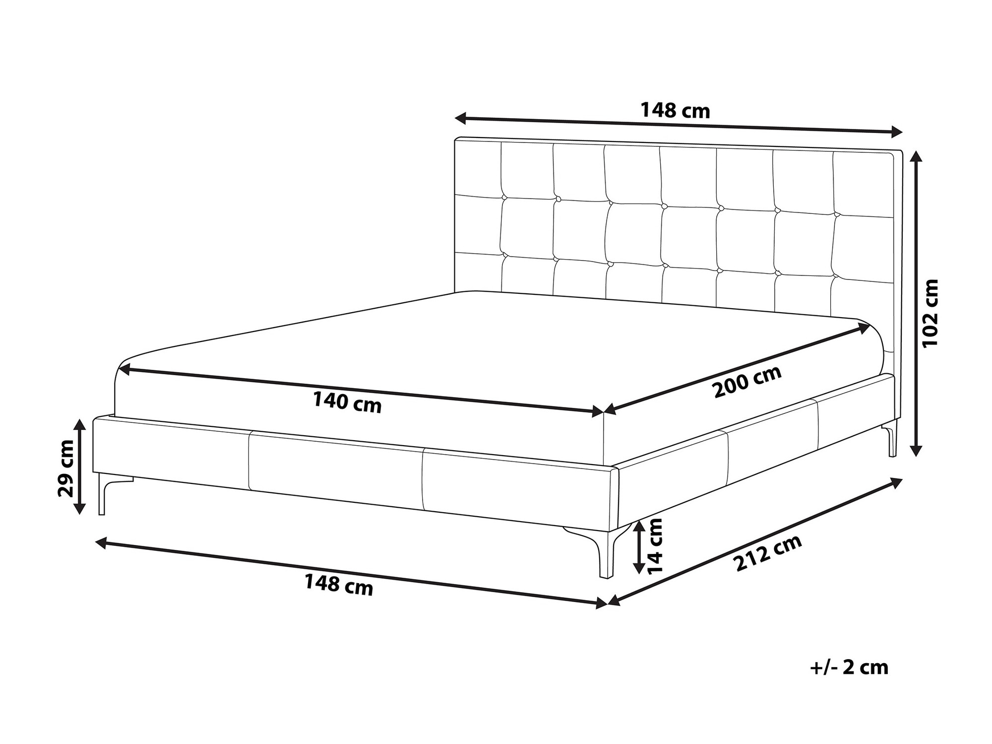 Krevet Berwyn 984 (Siva)