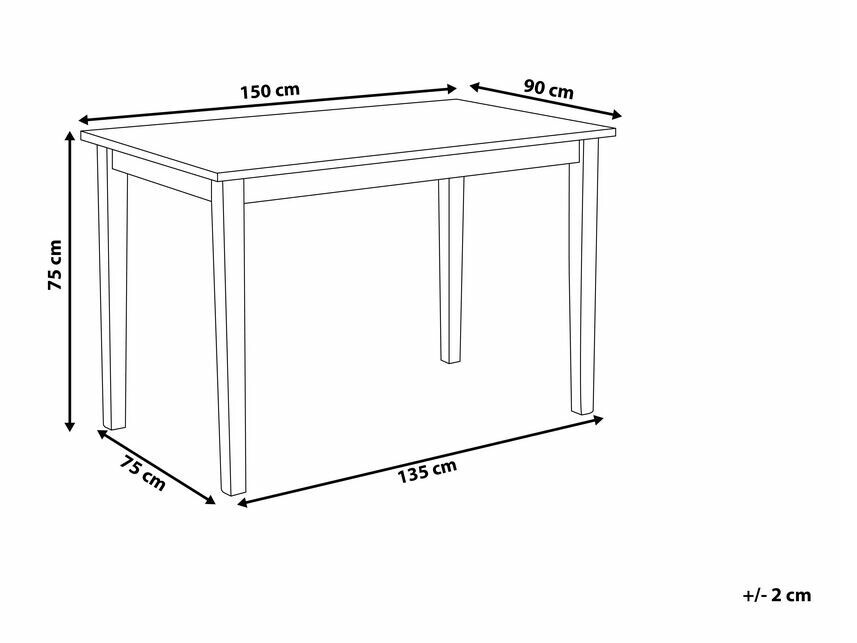 Stol Berwyn 997 (Crna + Svijetlo drvo)