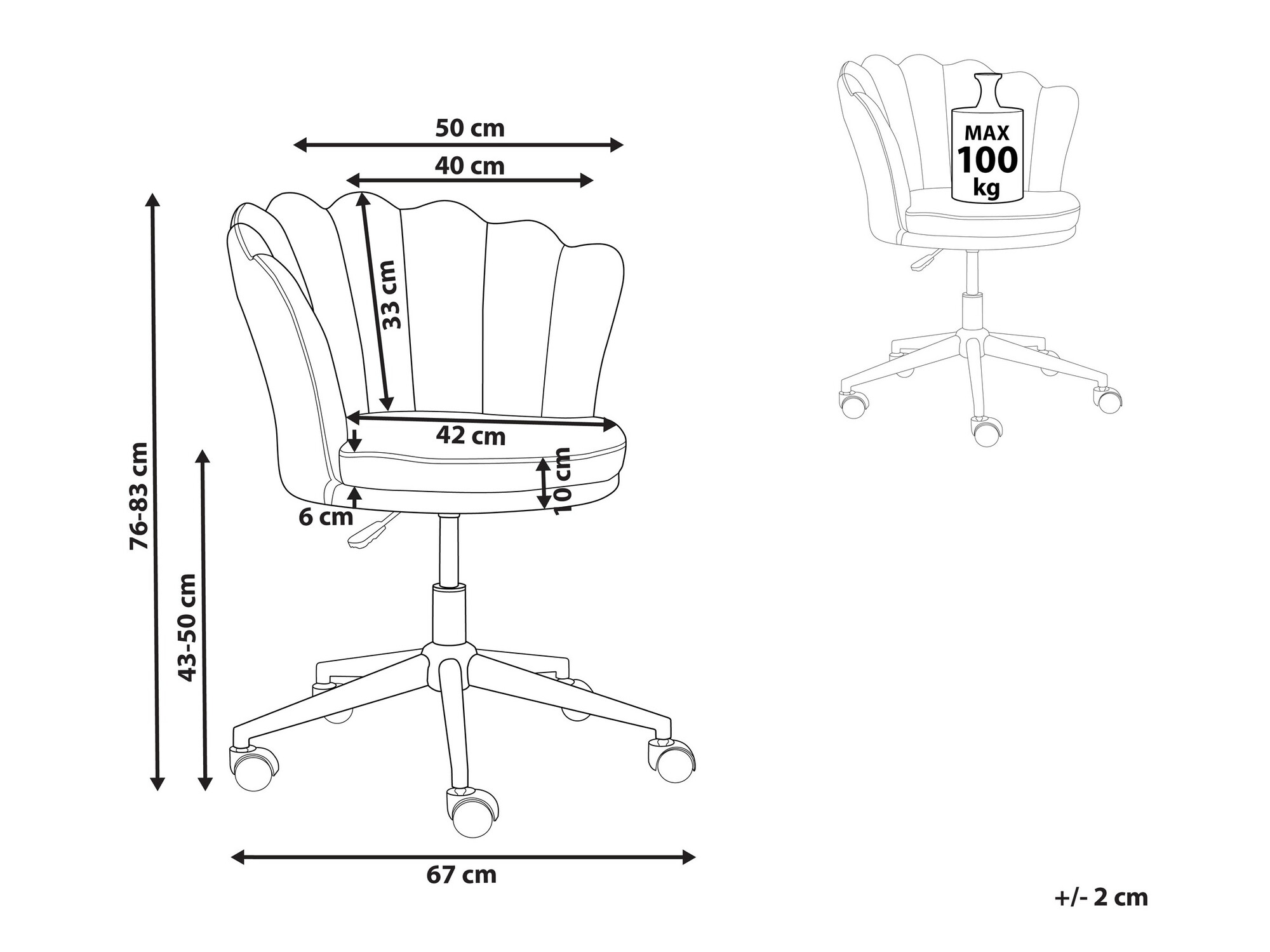 Uredska stolica Berwyn 991 (Plava + Srebrna)