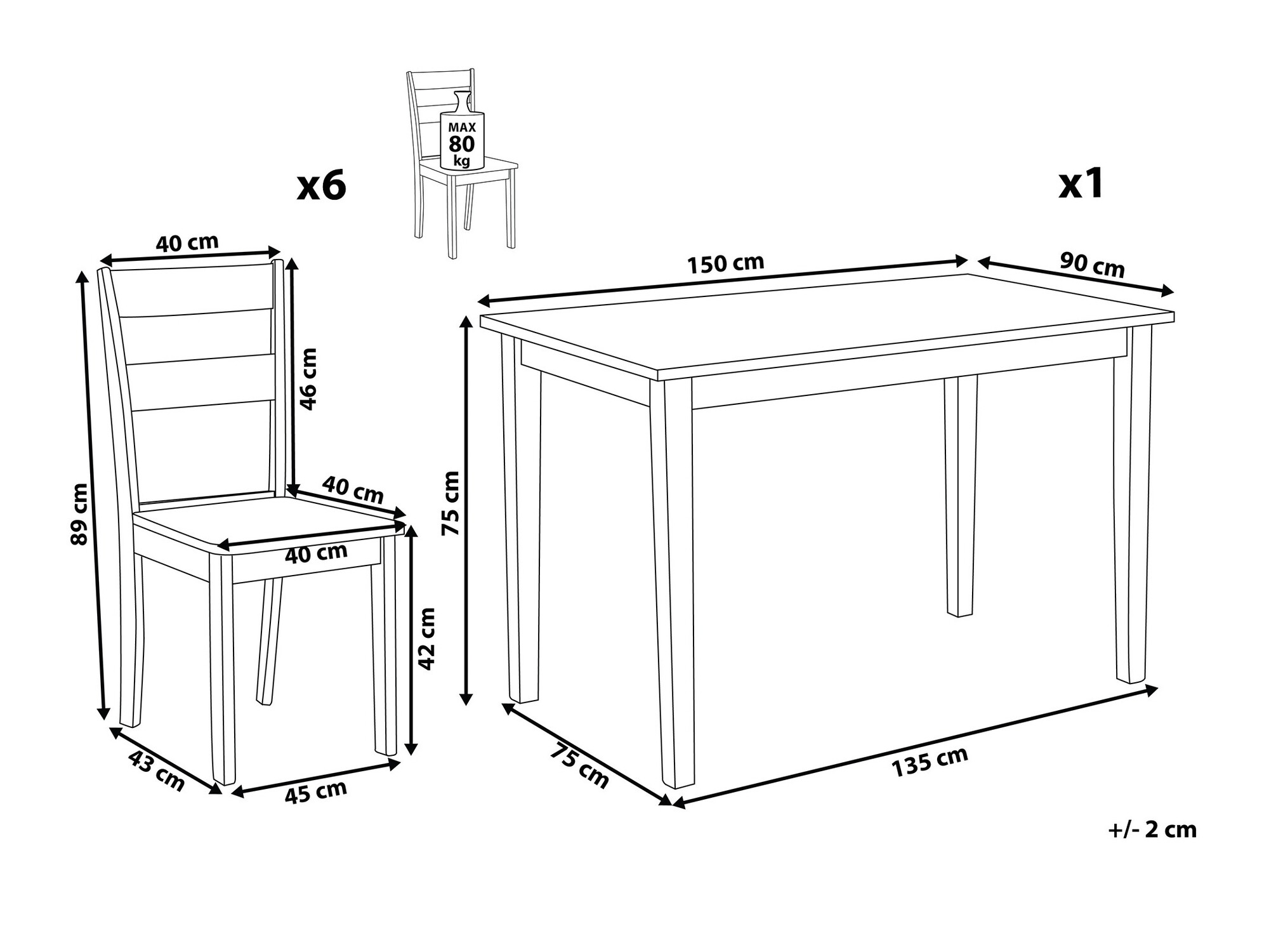 Blagovaonski set Berwyn 2078 (Crna)