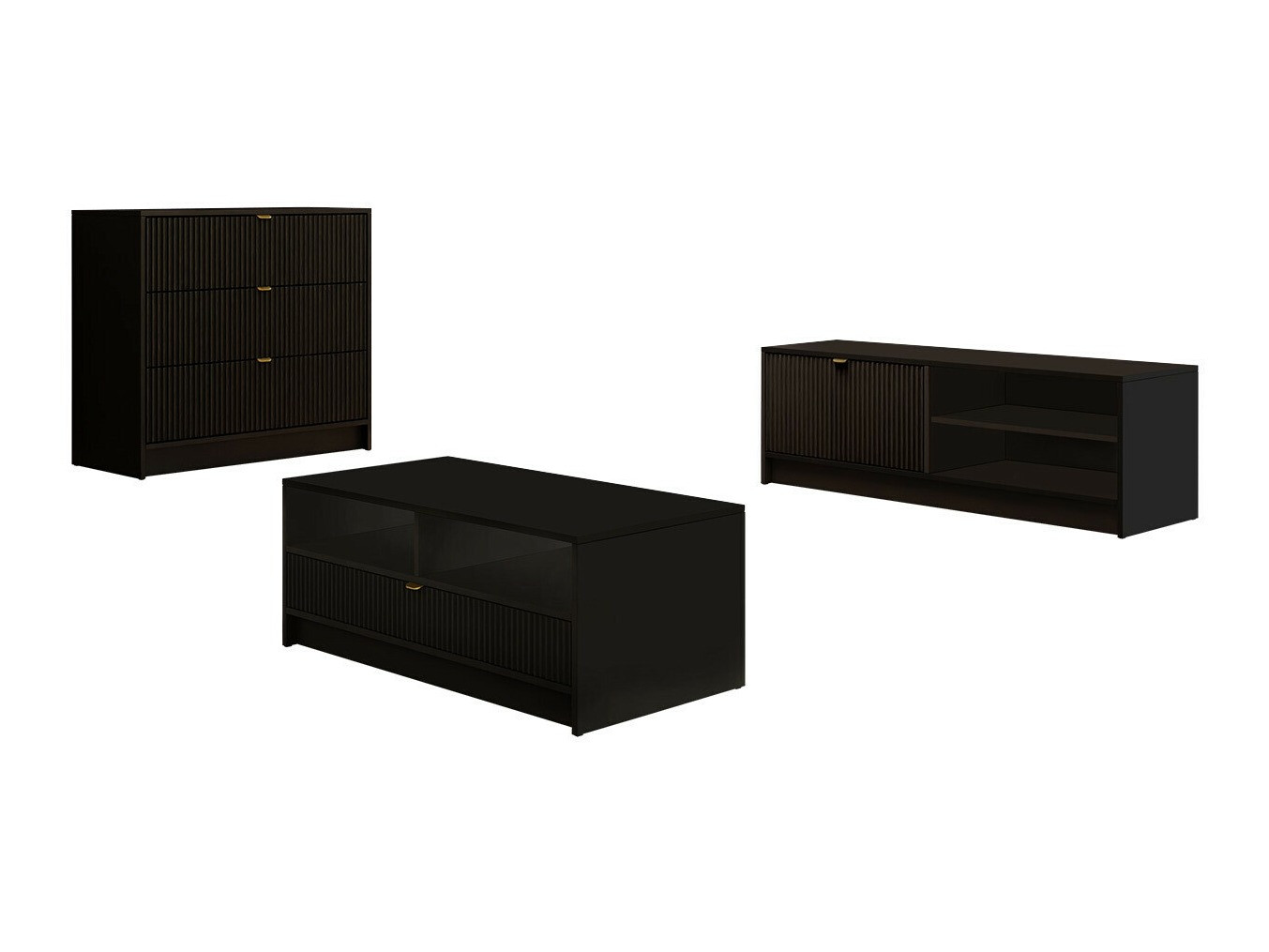 Dnevni boravak Comfivo Larmire 108 (Crna)