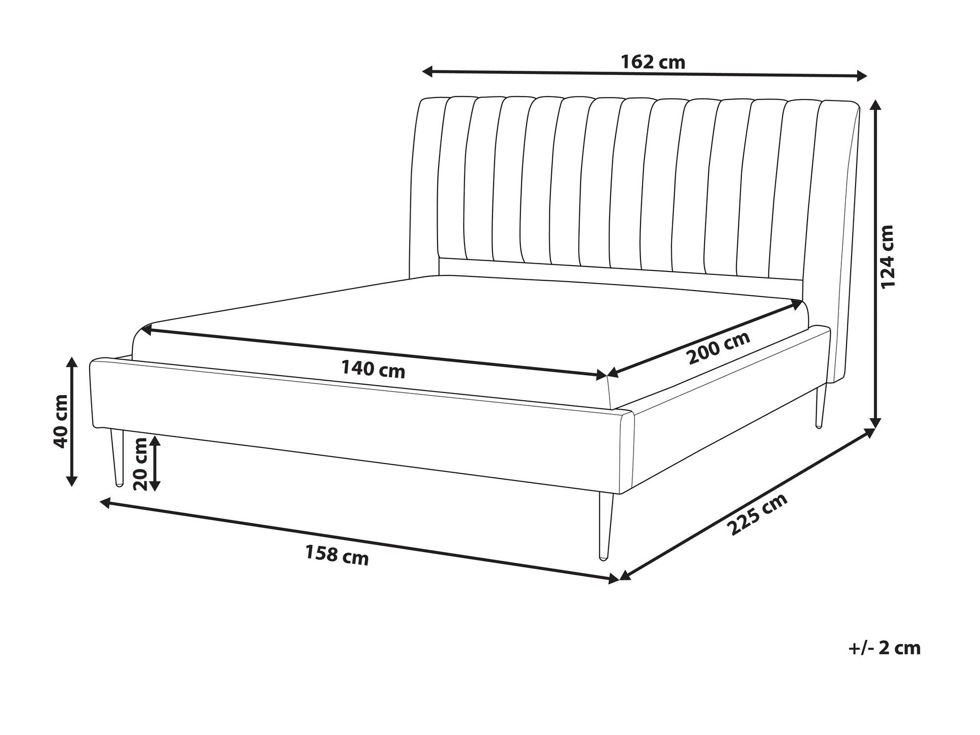 Krevet Berwyn 1006 (Bež)