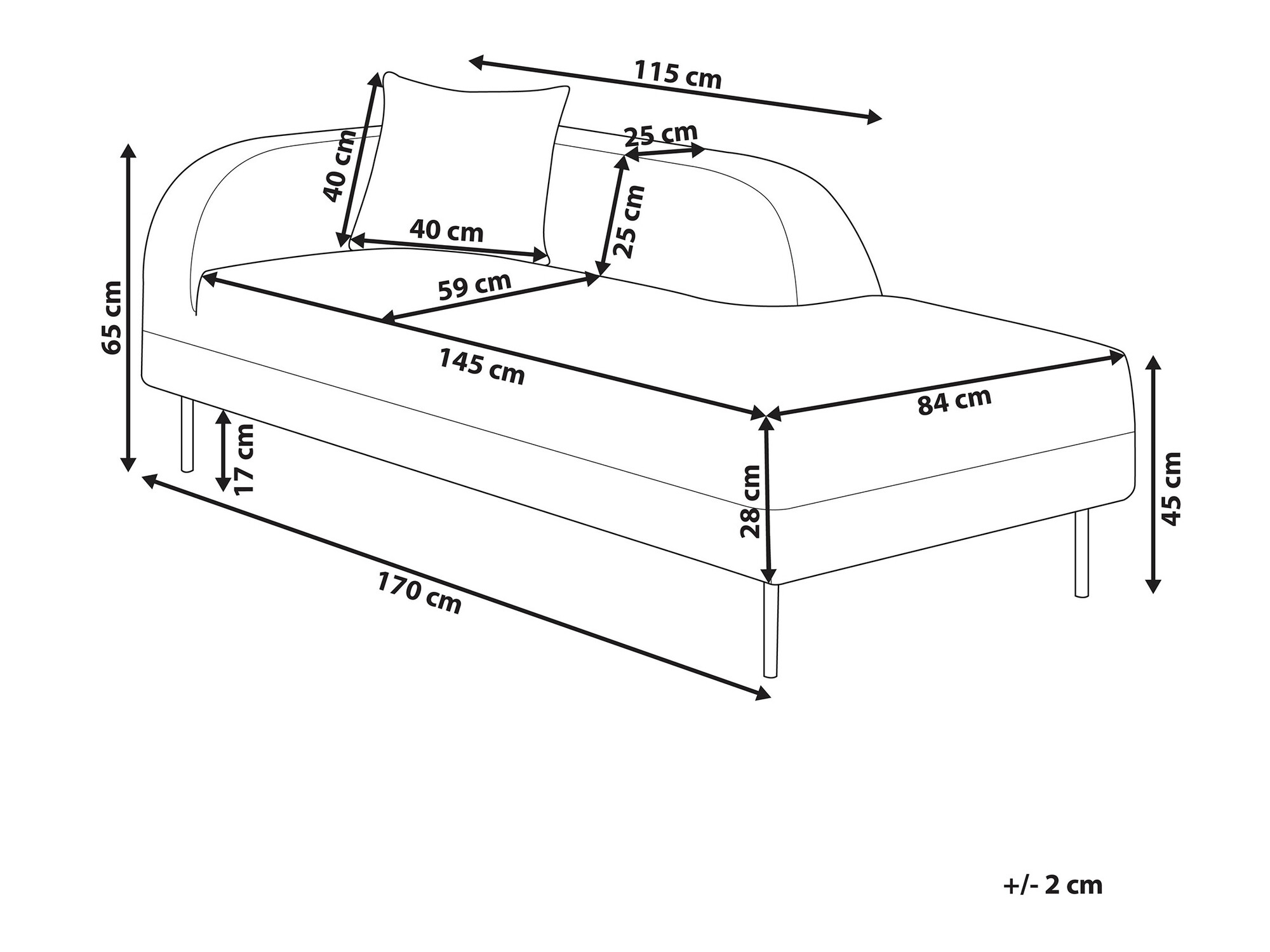 Ležaj Berwyn 1008 (Bijela)