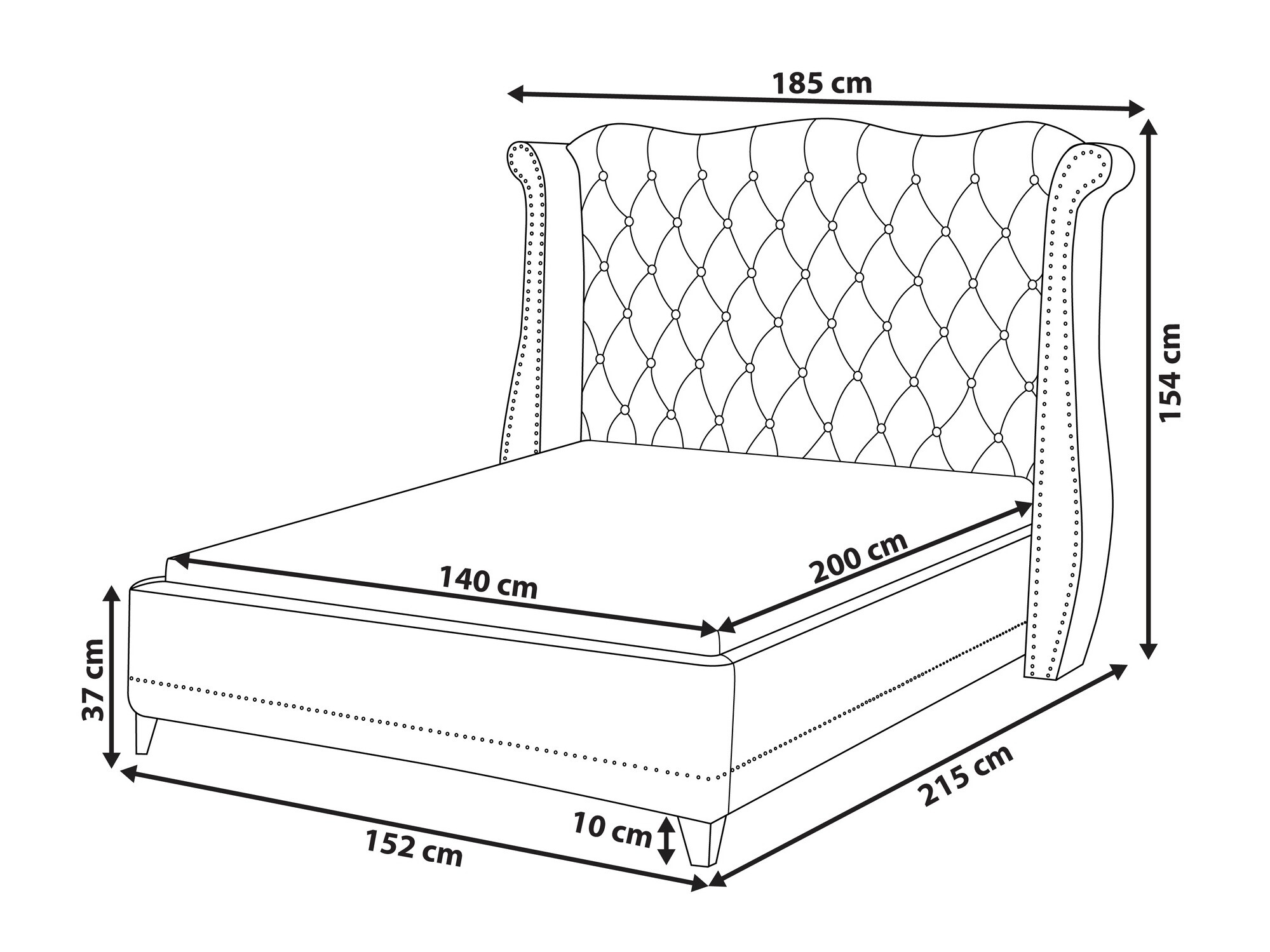 Krevet Berwyn 1013 (Bež)