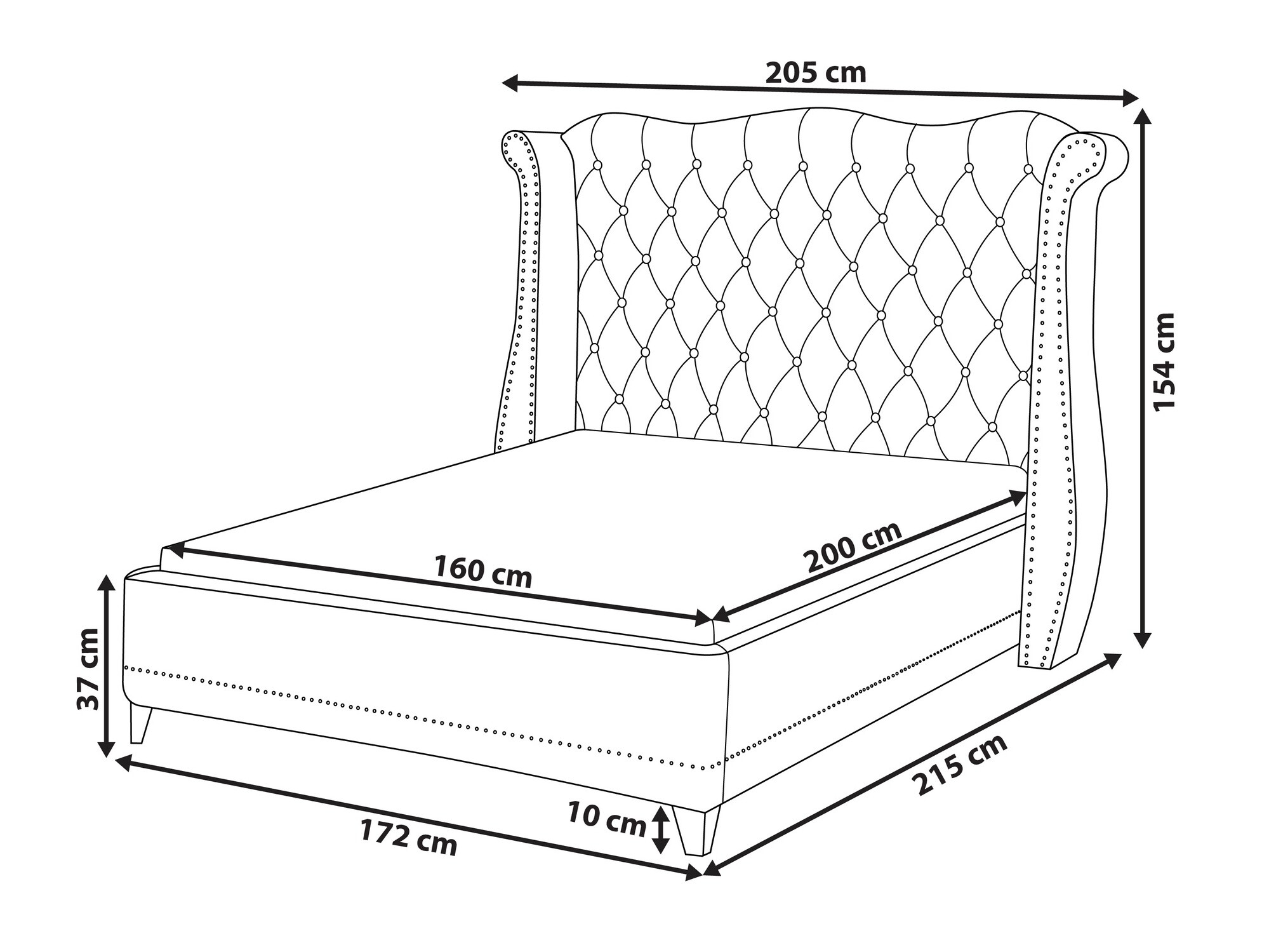 Krevet Berwyn 1013 (Bež)