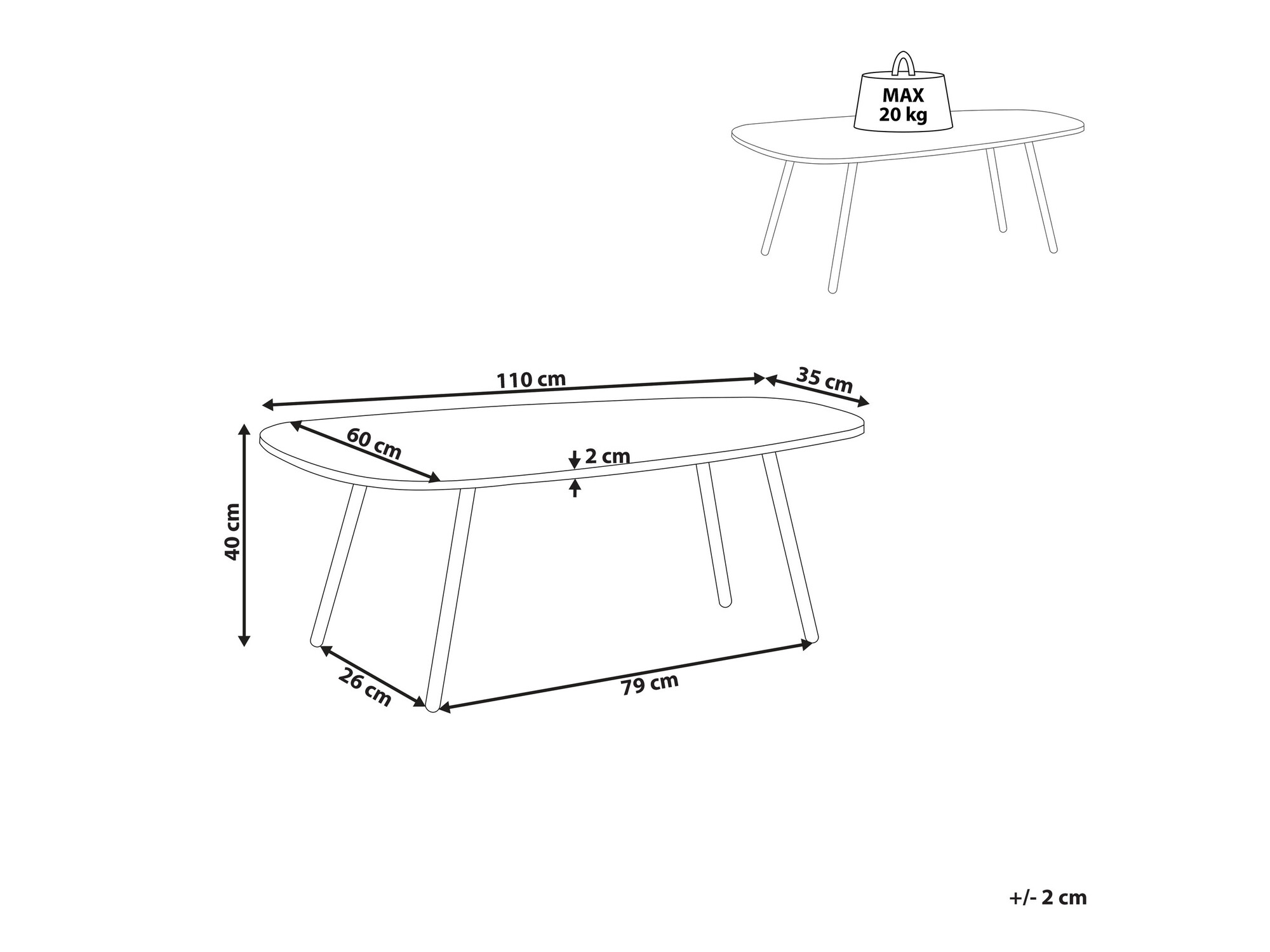 Stolić za kavu Berwyn 1015