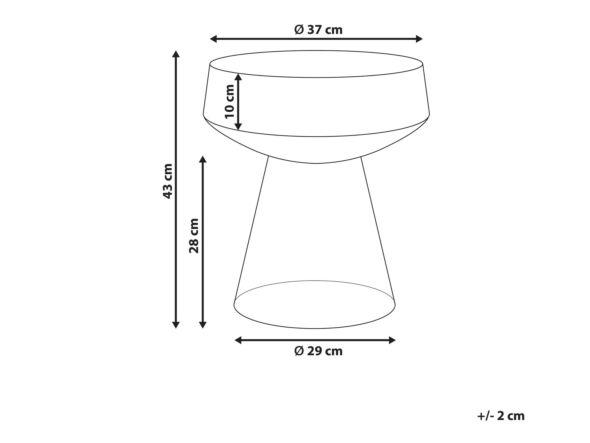 Pomoćni stolić Berwyn 1040 (Smeđa)