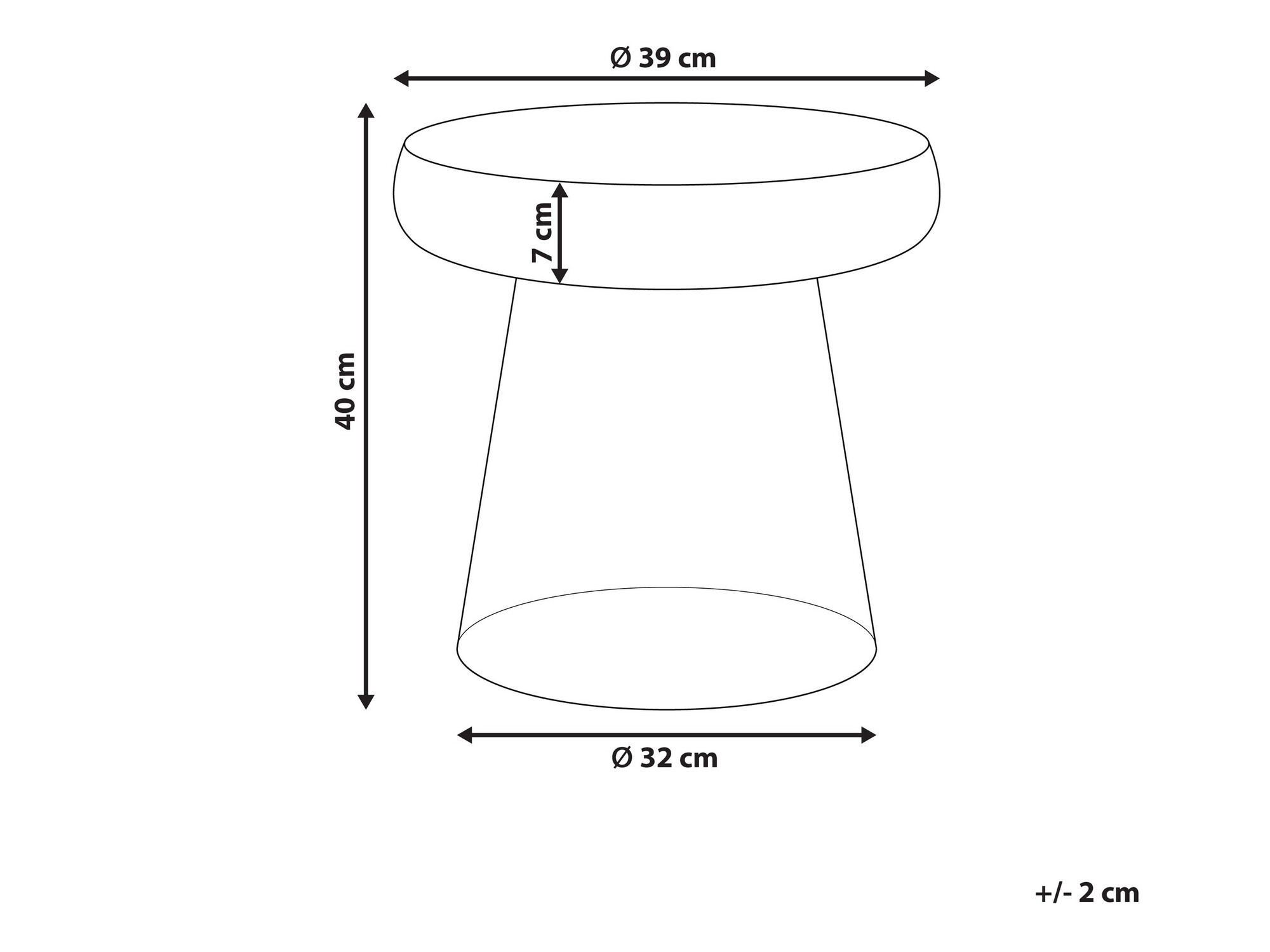 Pomoćni stolić Berwyn 1051 (Crvena)
