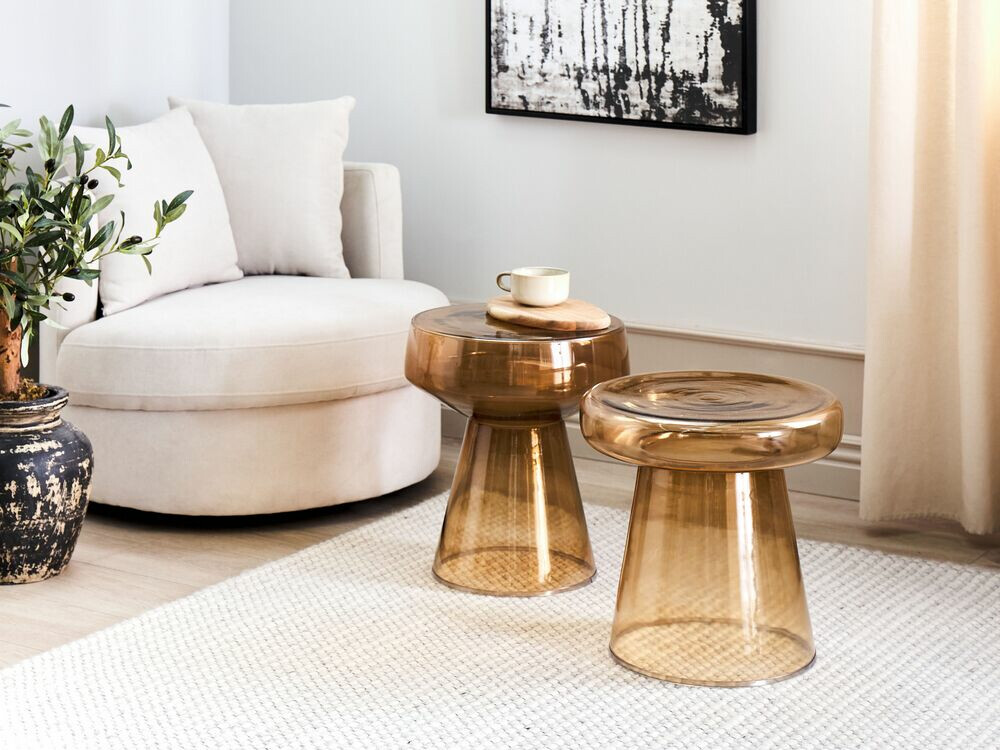 Set pomoćnih stolića Berwyn 1061 (Smeđa)